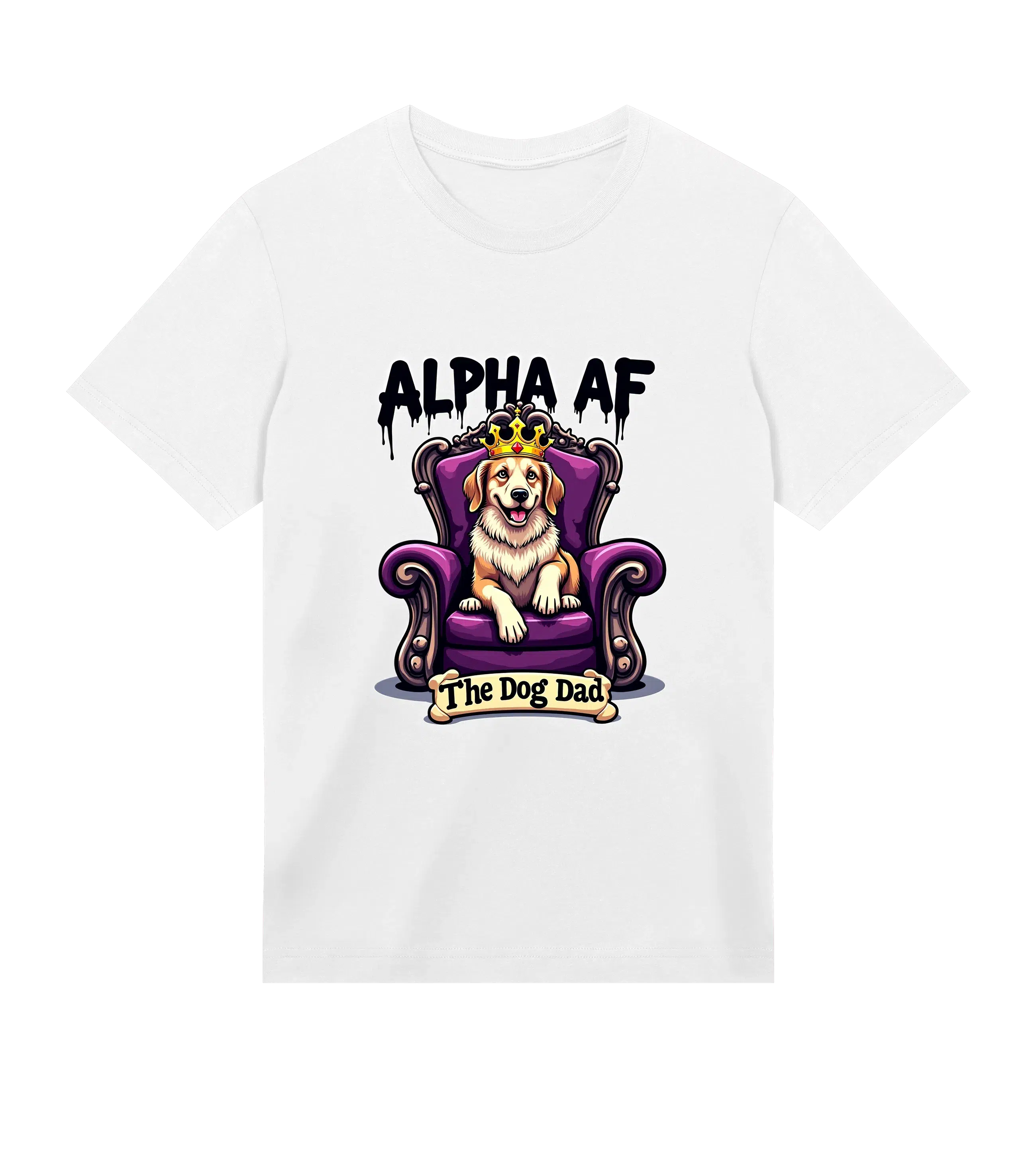 Alpha AF T-Shirt - Dog Dad t-shirt - THE DOG DAD - #color_white