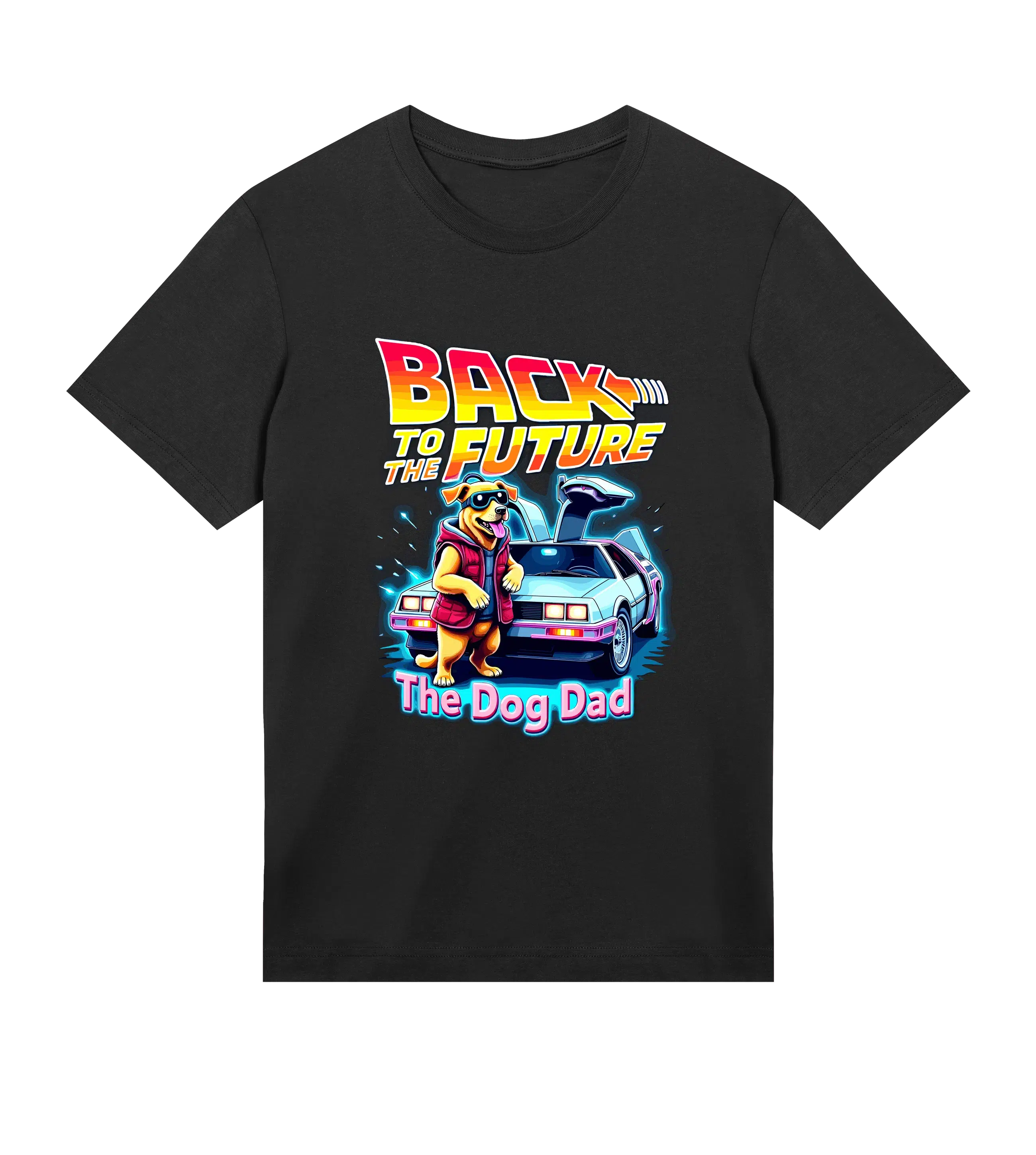 Back To The Future T-Shirt - Dog Dad t-shirt - THE DOG DAD - #color_black