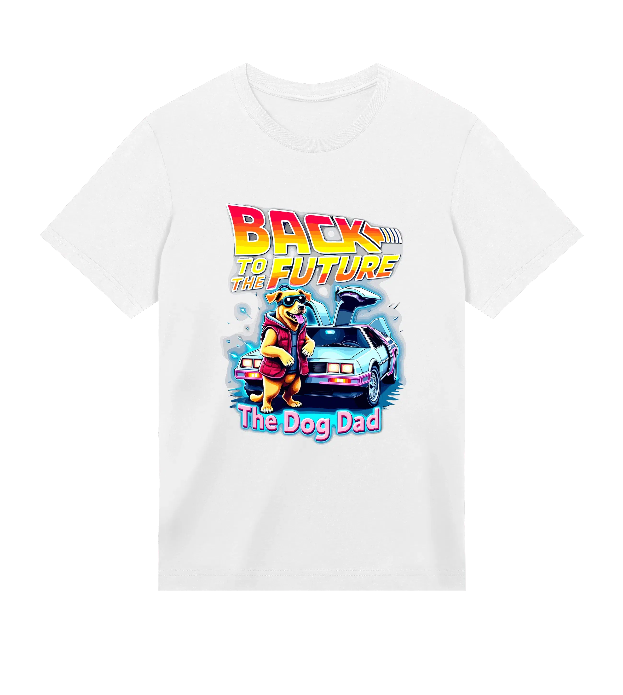 Back To The Future T-Shirt - Dog Dad t-shirt - THE DOG DAD - #color_white