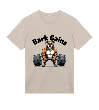 Bark Gains T-Shirt - Dog Dad t-shirt - THE DOG DAD - 