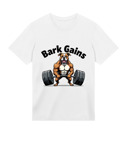 Bark Gains T-Shirt - Dog Dad t-shirt - THE DOG DAD - 