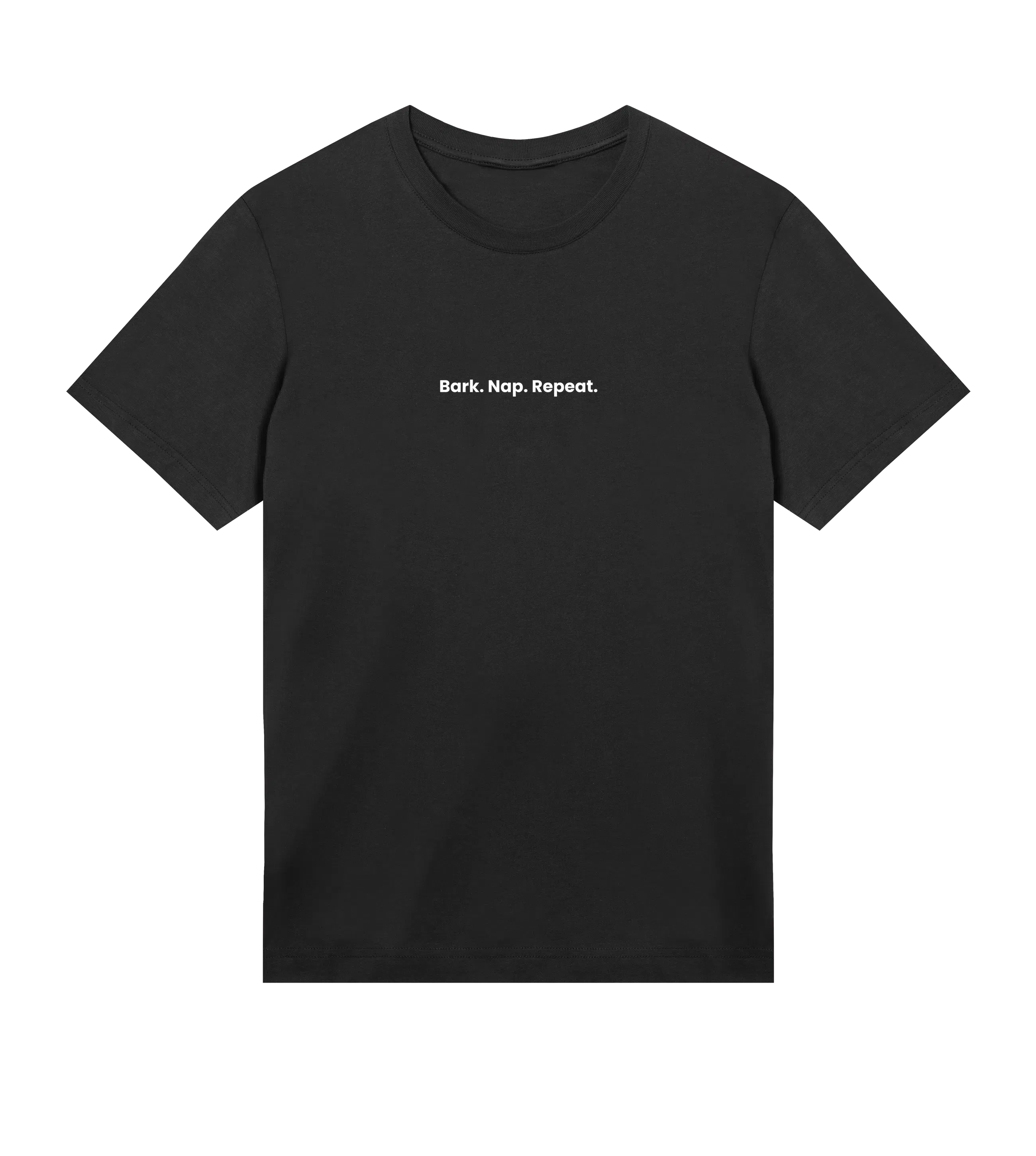 The Dog Dad® Bark. Nap. Repeat. T-Shirt - Dog Dad t-shirt in #color_black