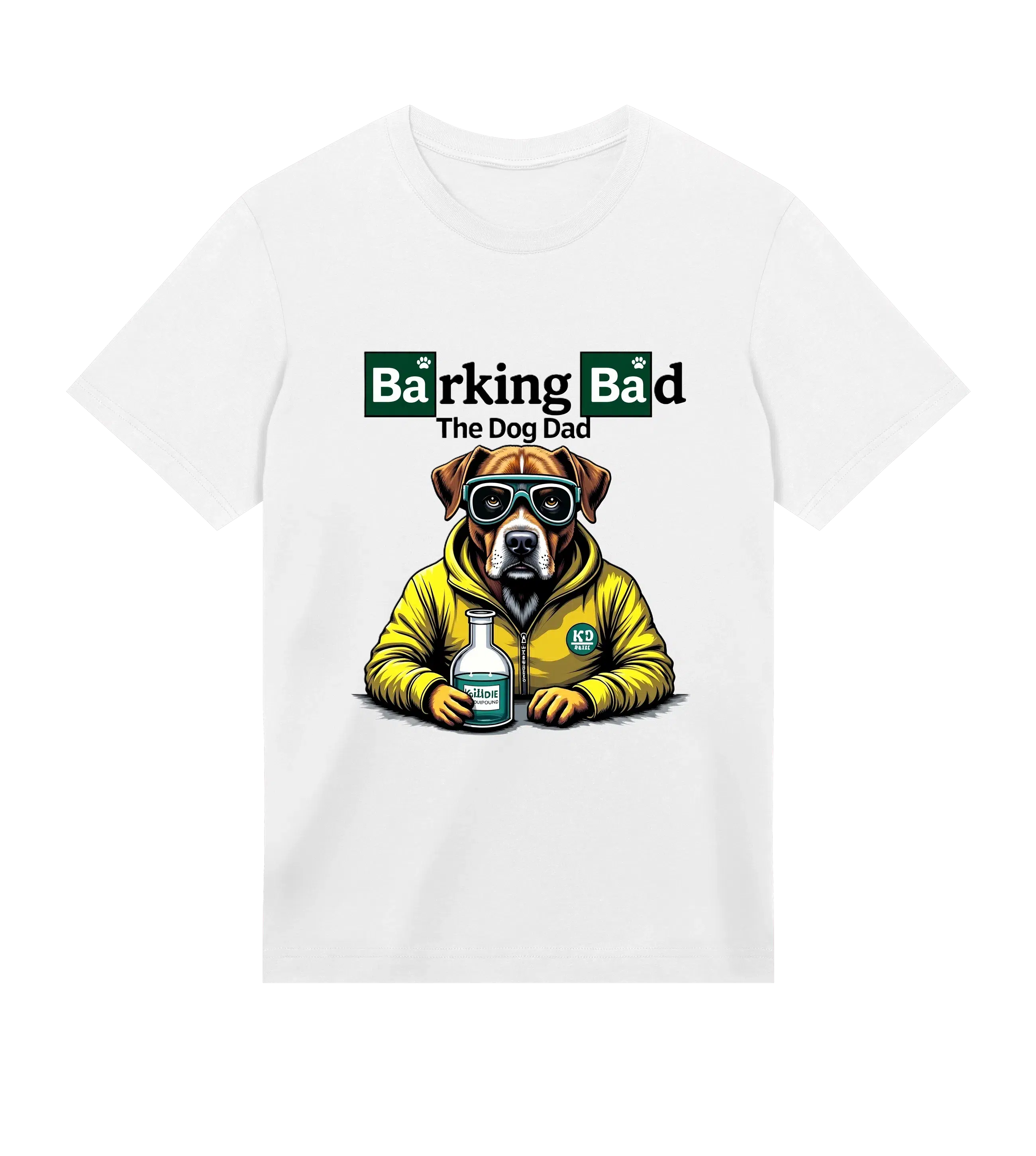 Barking Bad T-Shirt - Dog Dad t-shirt - THE DOG DAD - #color_white