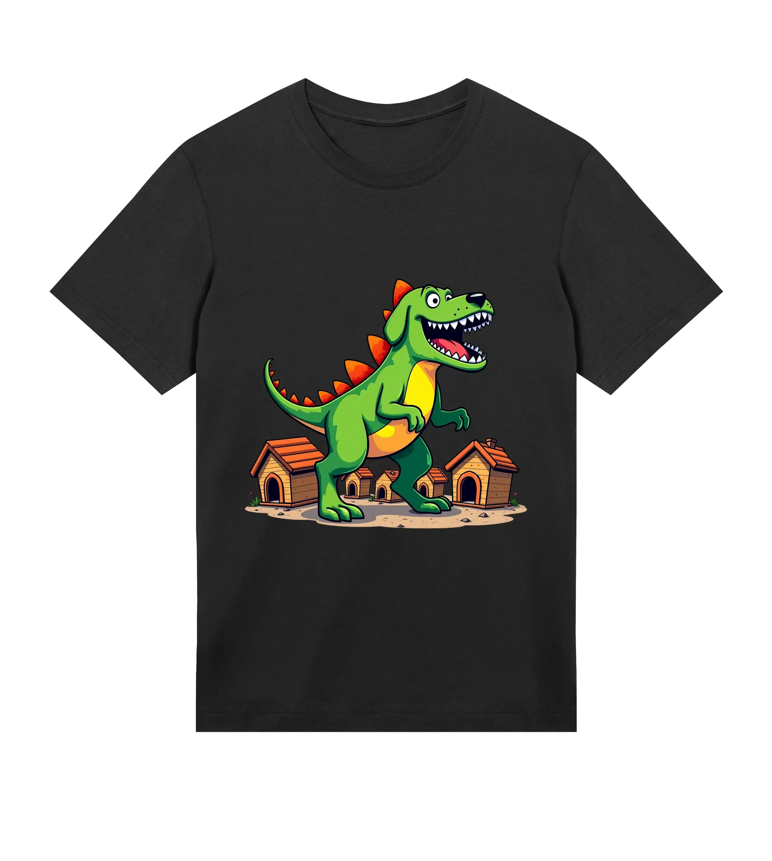 The Dog Dad® Barkosaurus Rex T-Shirt - Dog Dad t-shirt in #color_black