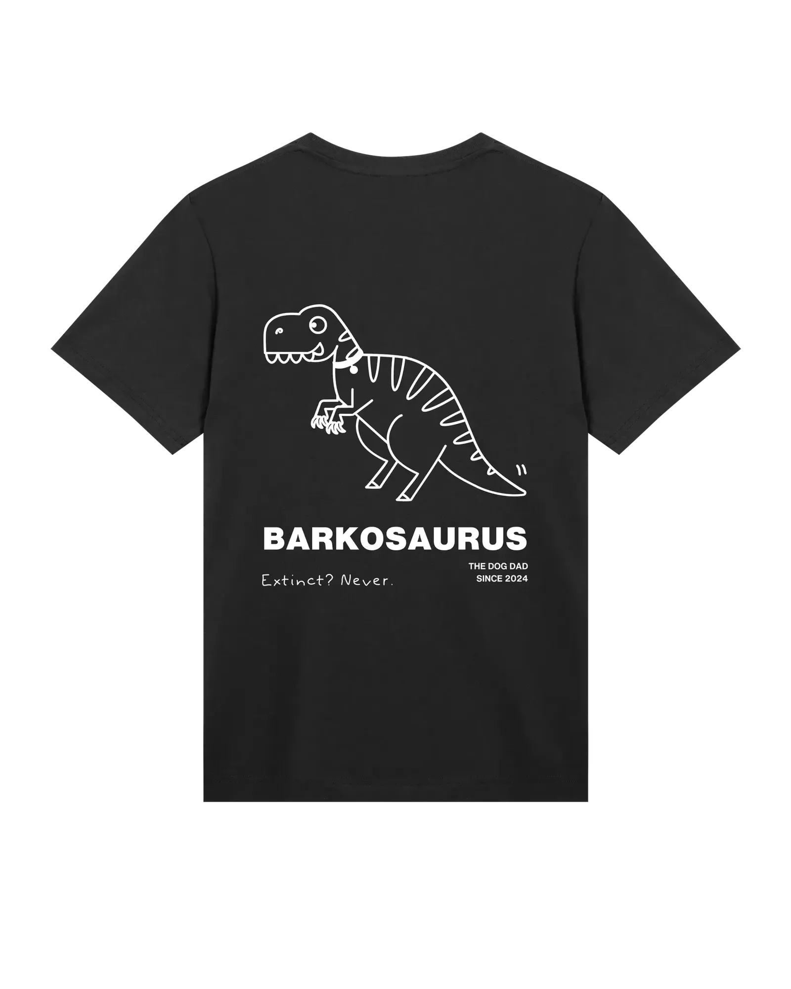 The Dog Dad® Barkosaurus T-Shirt - Men's t-shirt in #color_black