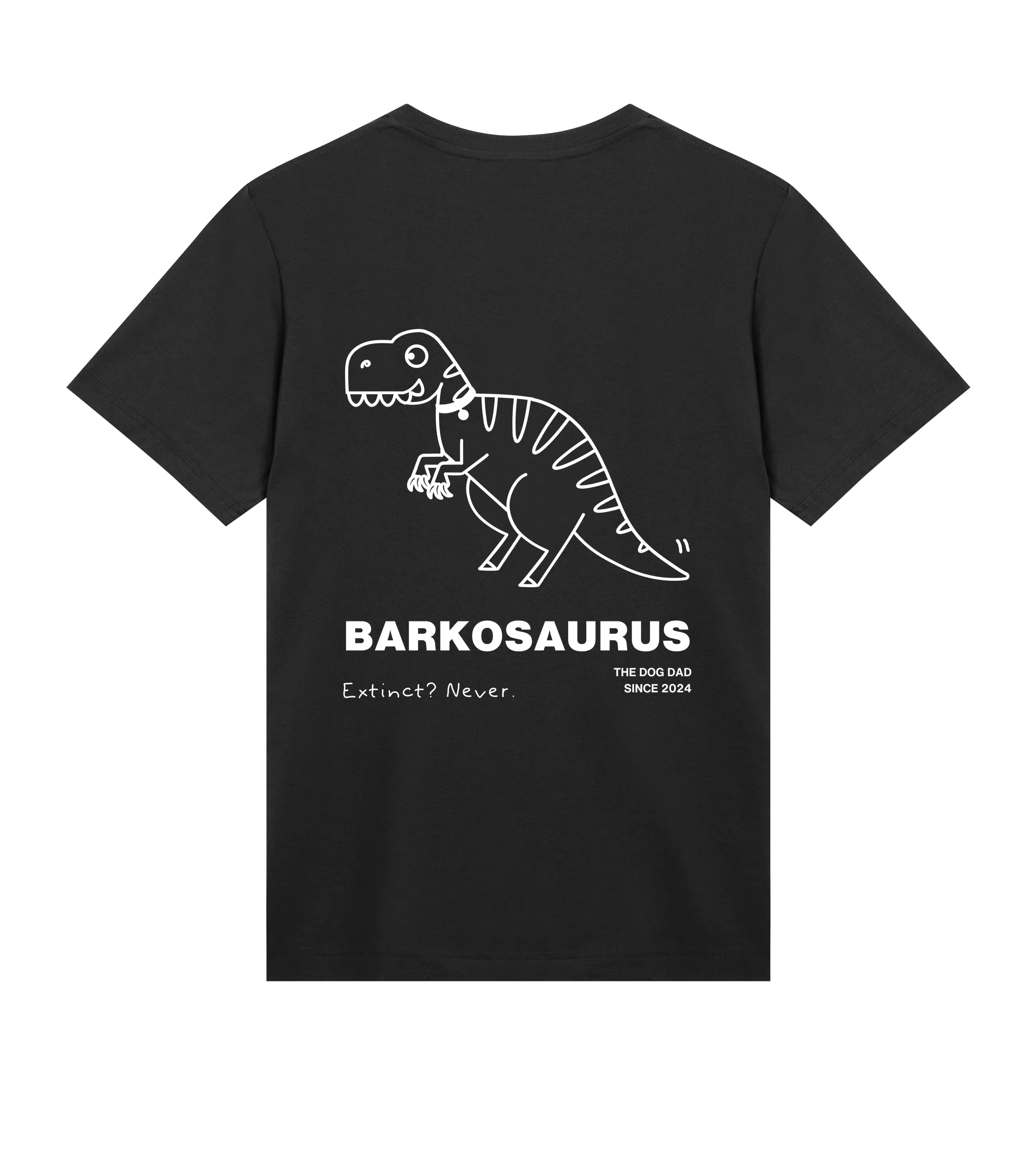 The Dog Dad® Barkosaurus T-Shirt - Men's t-shirt in #color_black