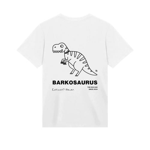 The Dog Dad® Barkosaurus T-Shirt - Men's t-shirt in #color_white