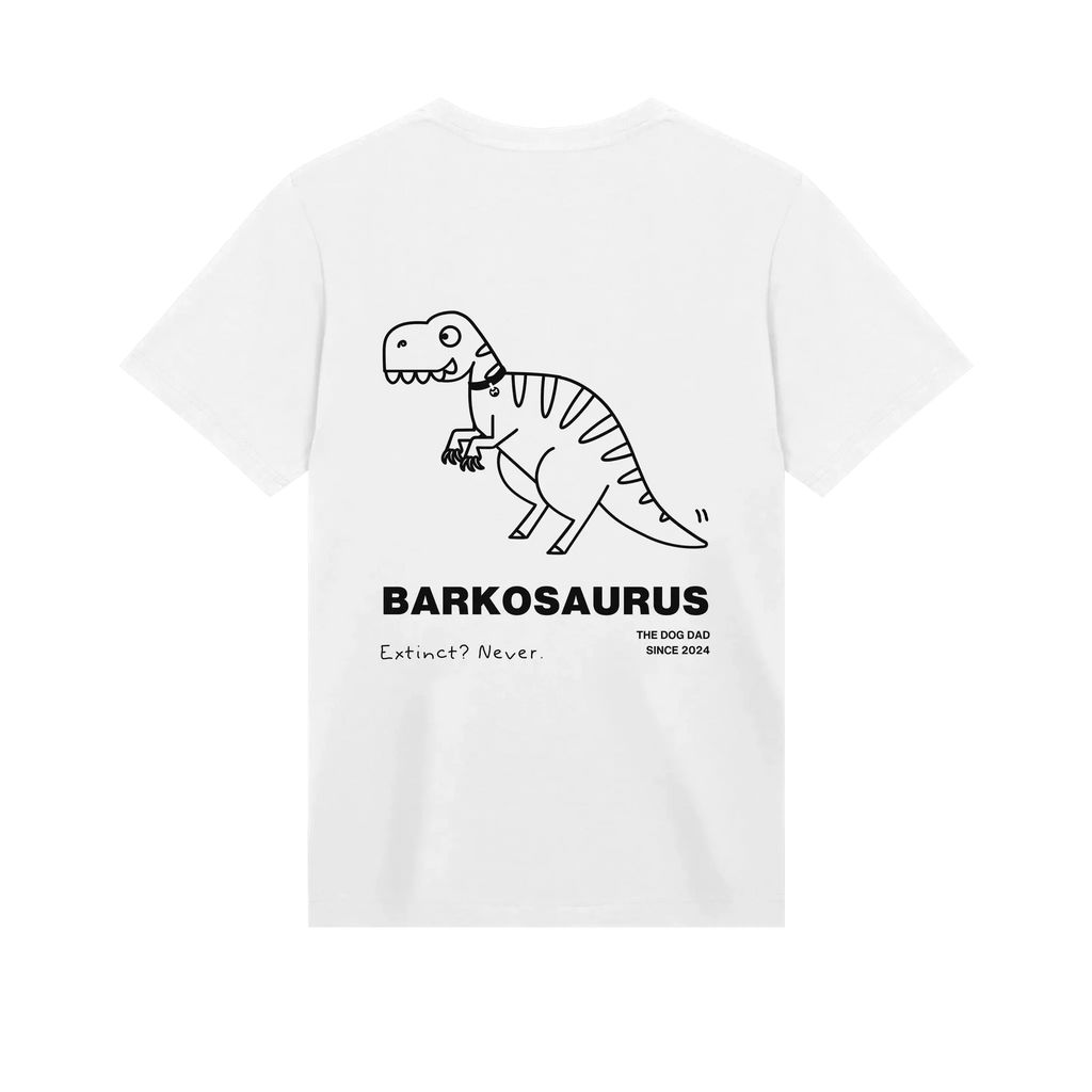 The Dog Dad® Barkosaurus T-Shirt - Men's t-shirt in #color_white
