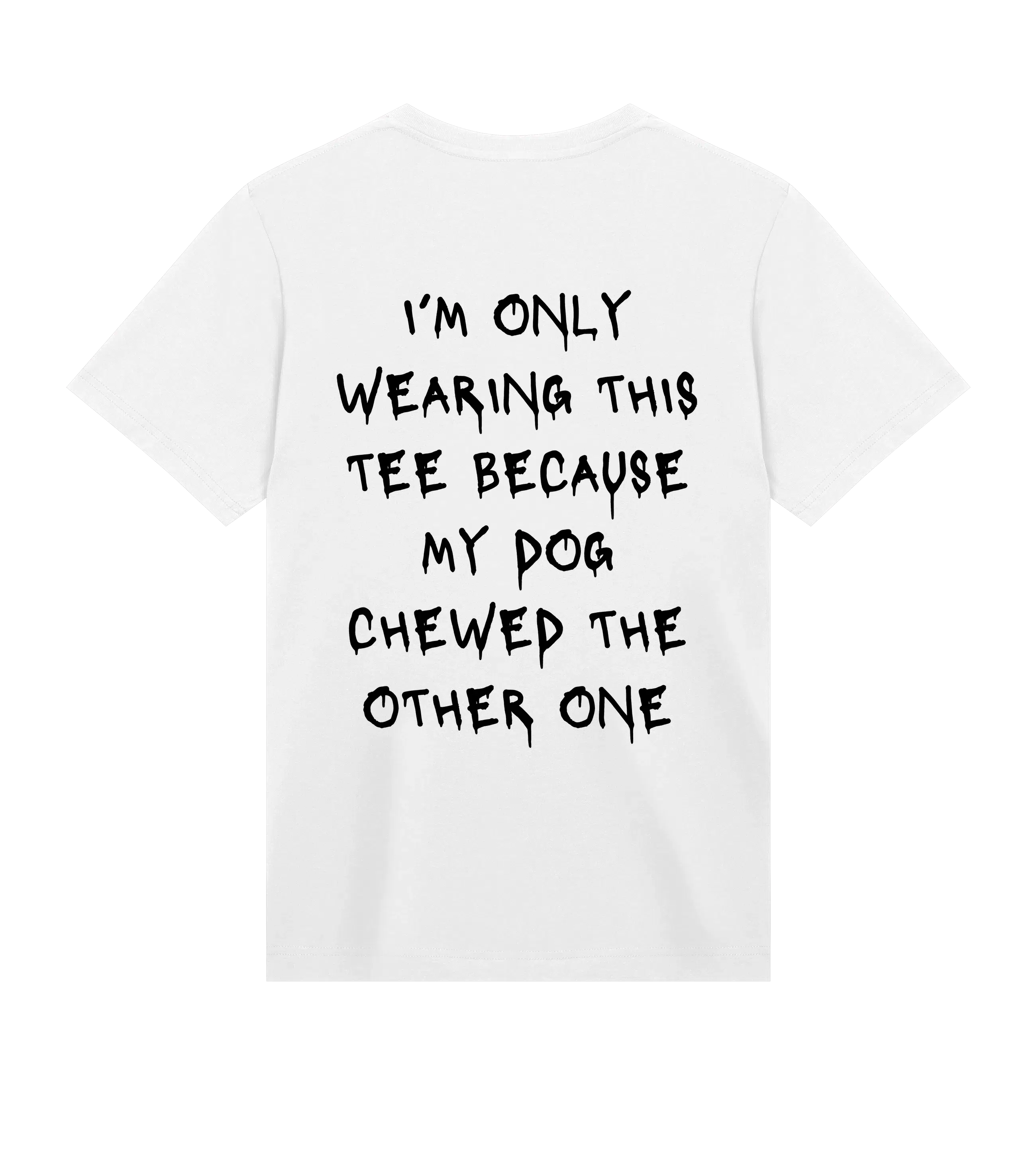 Chewed My T-Shirt - Dog Dad t-shirt - THE DOG DAD - #color_white