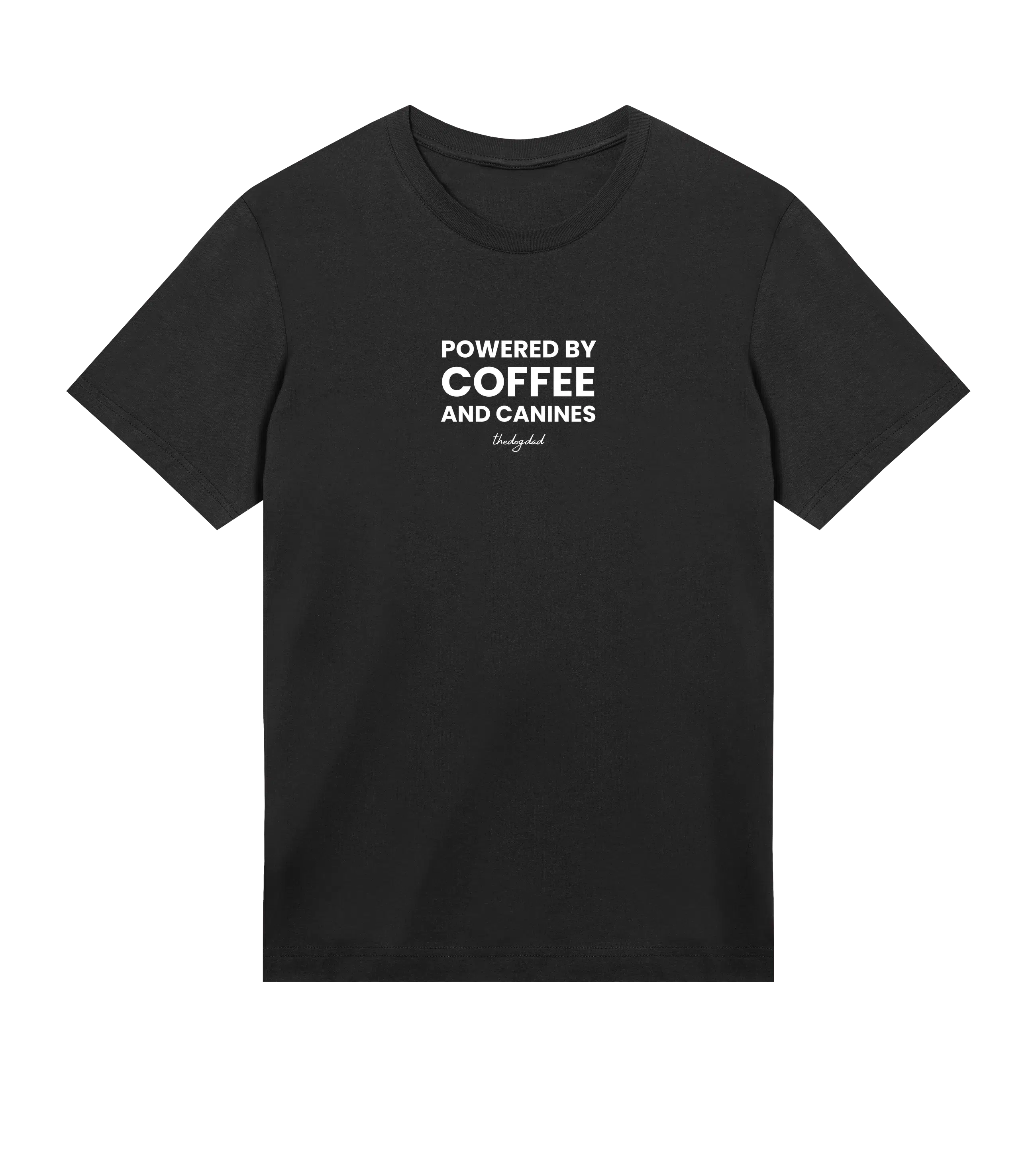 Coffee And Canines T-Shirt - Dog Dad t-shirt - THE DOG DAD - #color_black