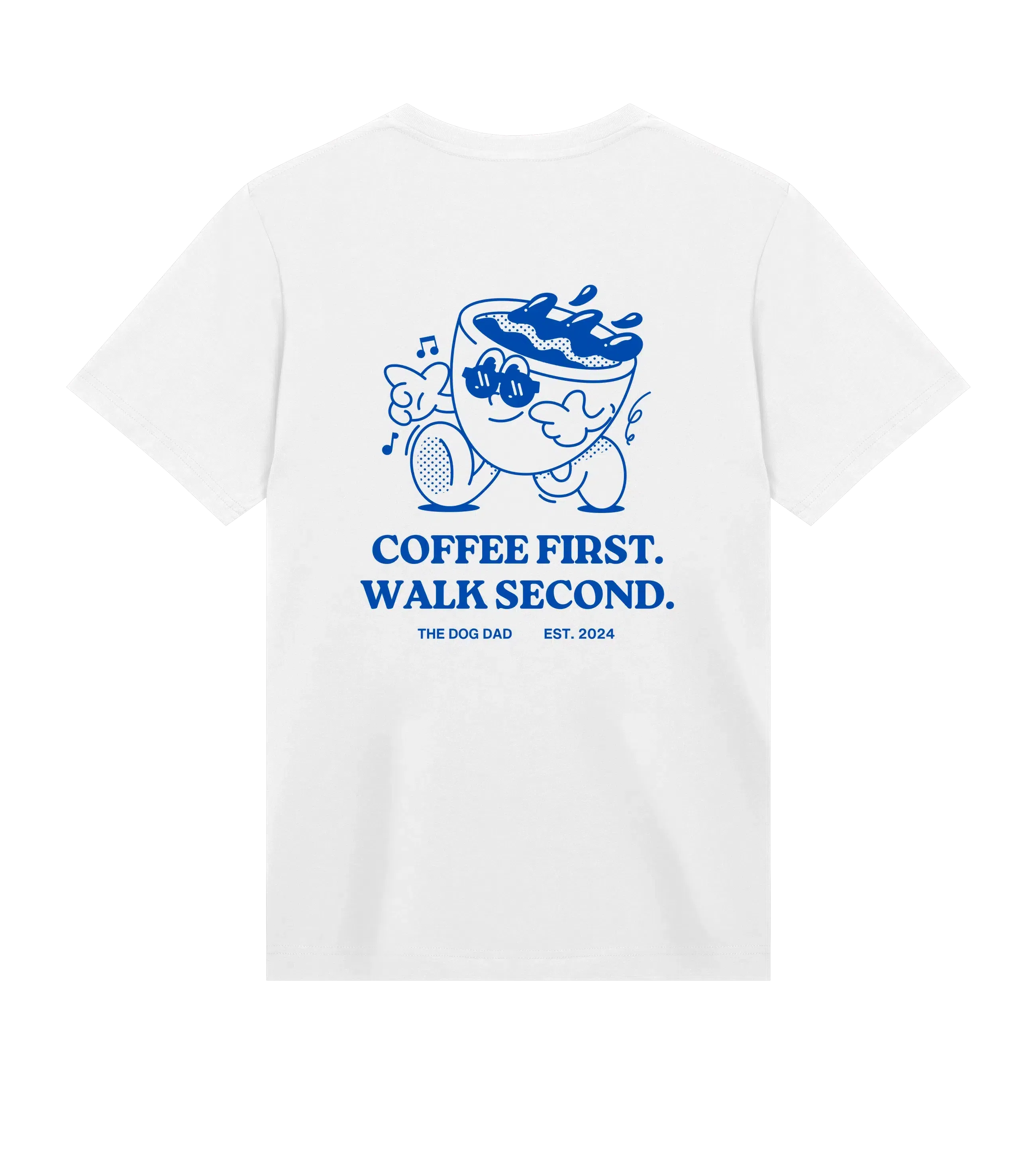 The Dog Dad® Coffee First T-Shirt - Men's t-shirt in #color_white