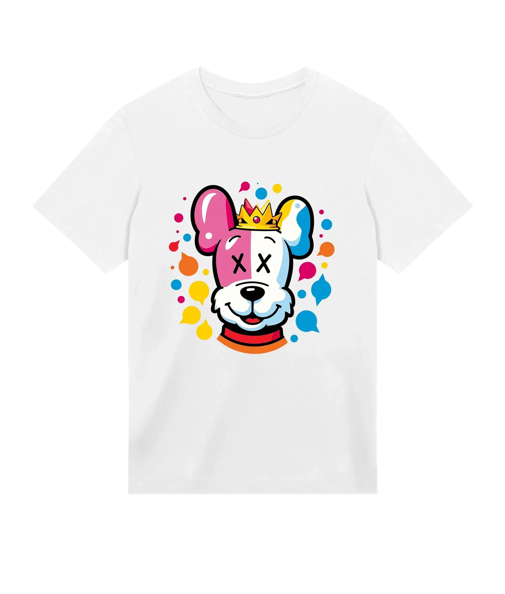 The Dog Dad® Crowned T-Shirt - Dog Dad t-shirt in #color_white
