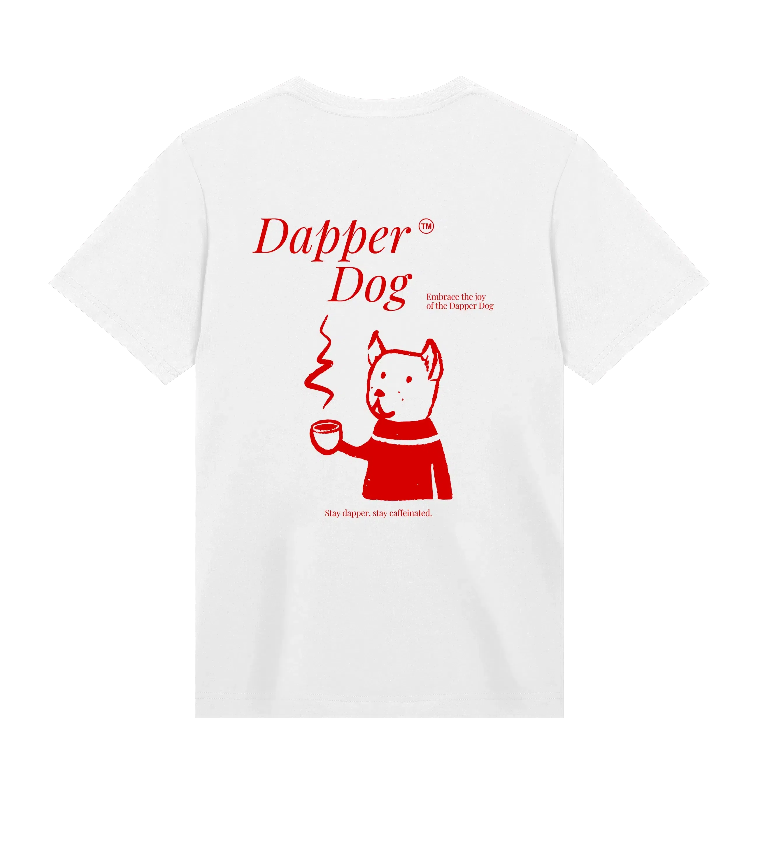 The Dog Dad® Dapper Dog T-Shirt - Men's t-shirt in #color_white