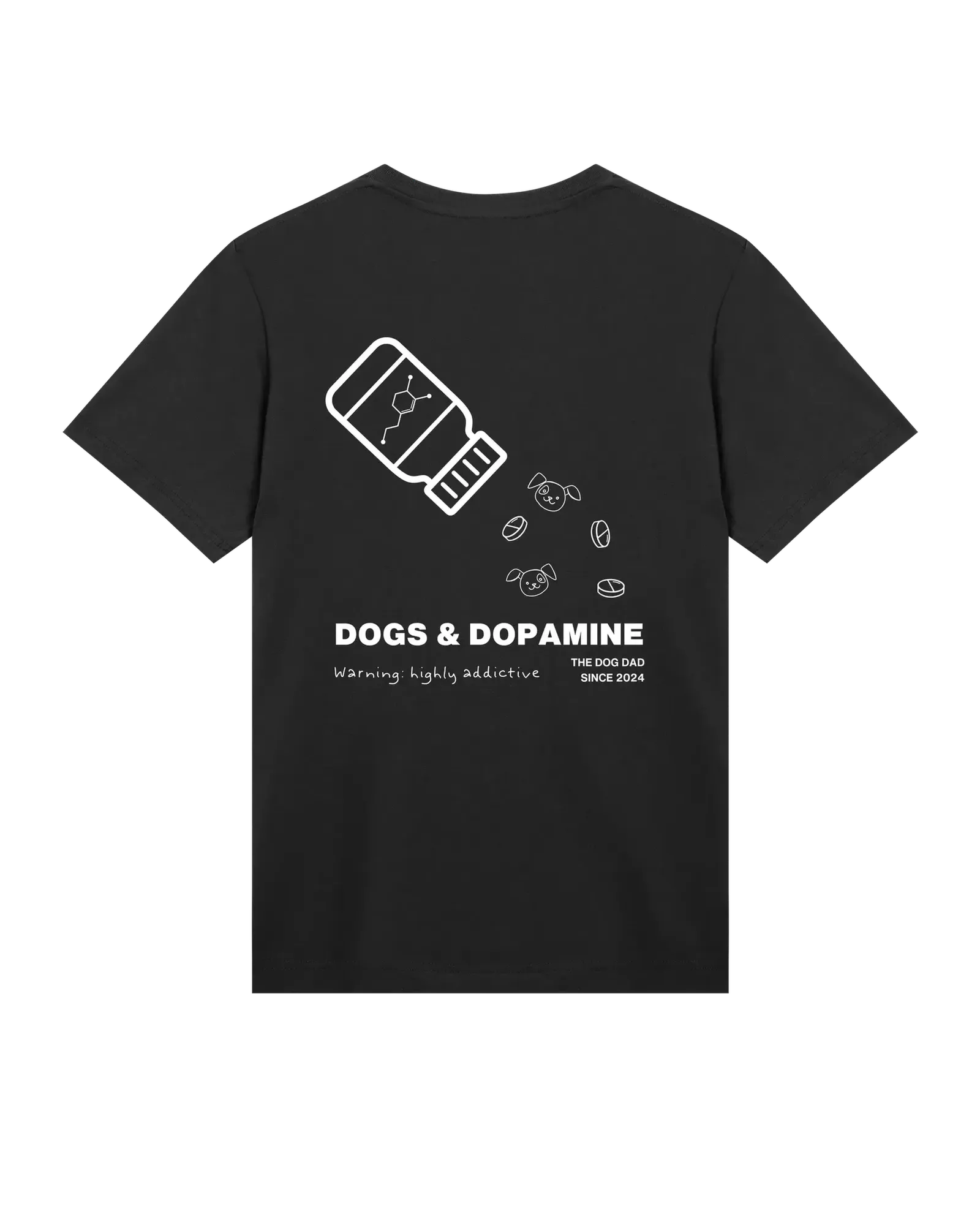 The Dog Dad® Dogs & Dopamine T-Shirt - Men's t-shirt in #color_black
