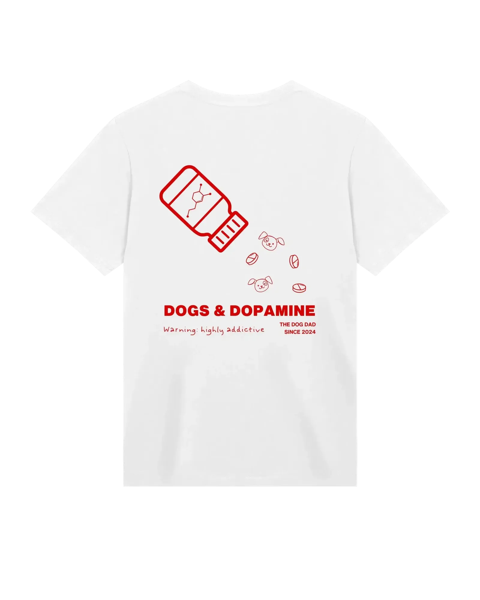The Dog Dad® Dogs & Dopamine T-Shirt - Men's t-shirt in #color_white