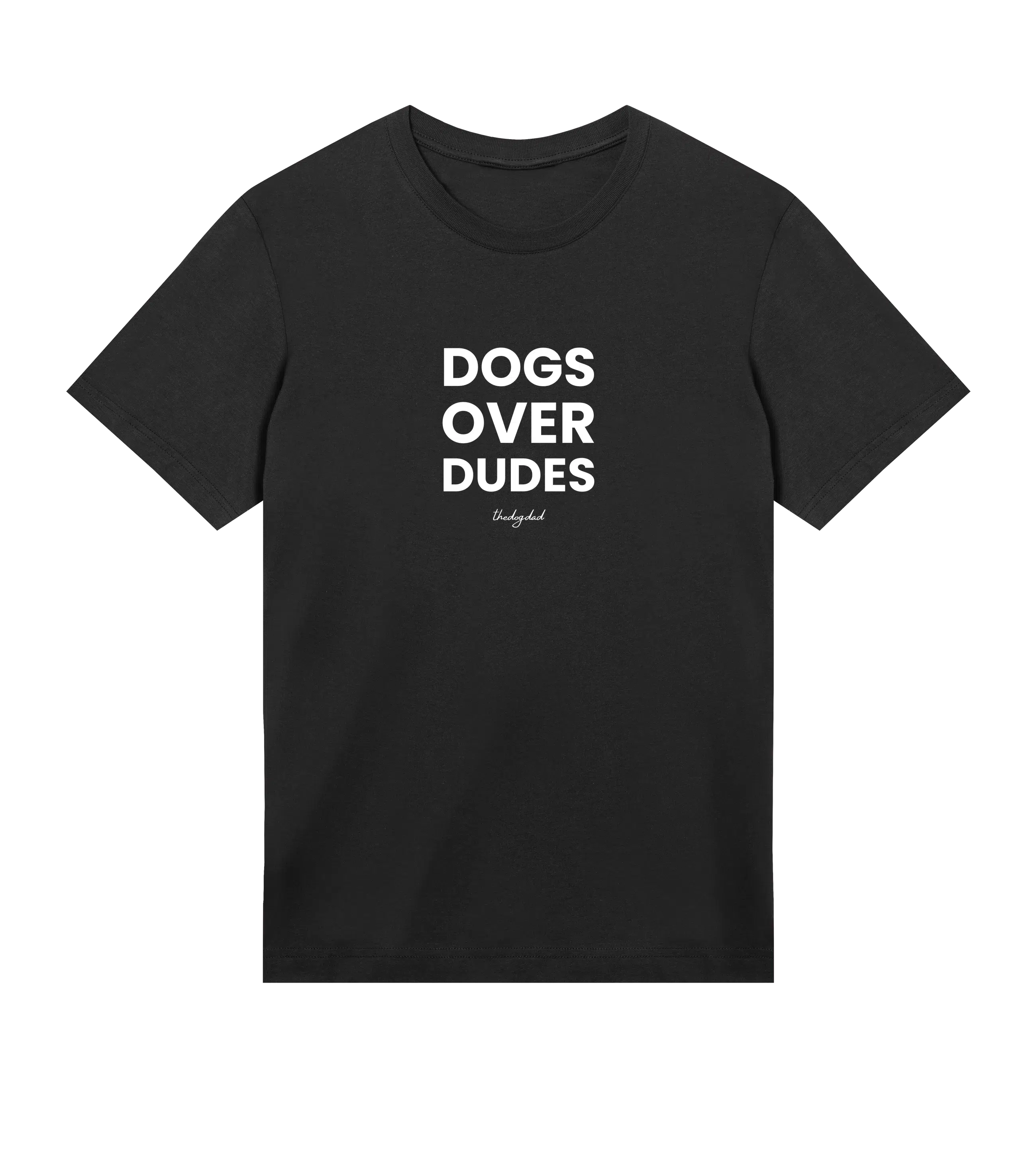 Dogs Over Dudes T-Shirt - Dog Dad t-shirt - THE DOG DAD - #color_black