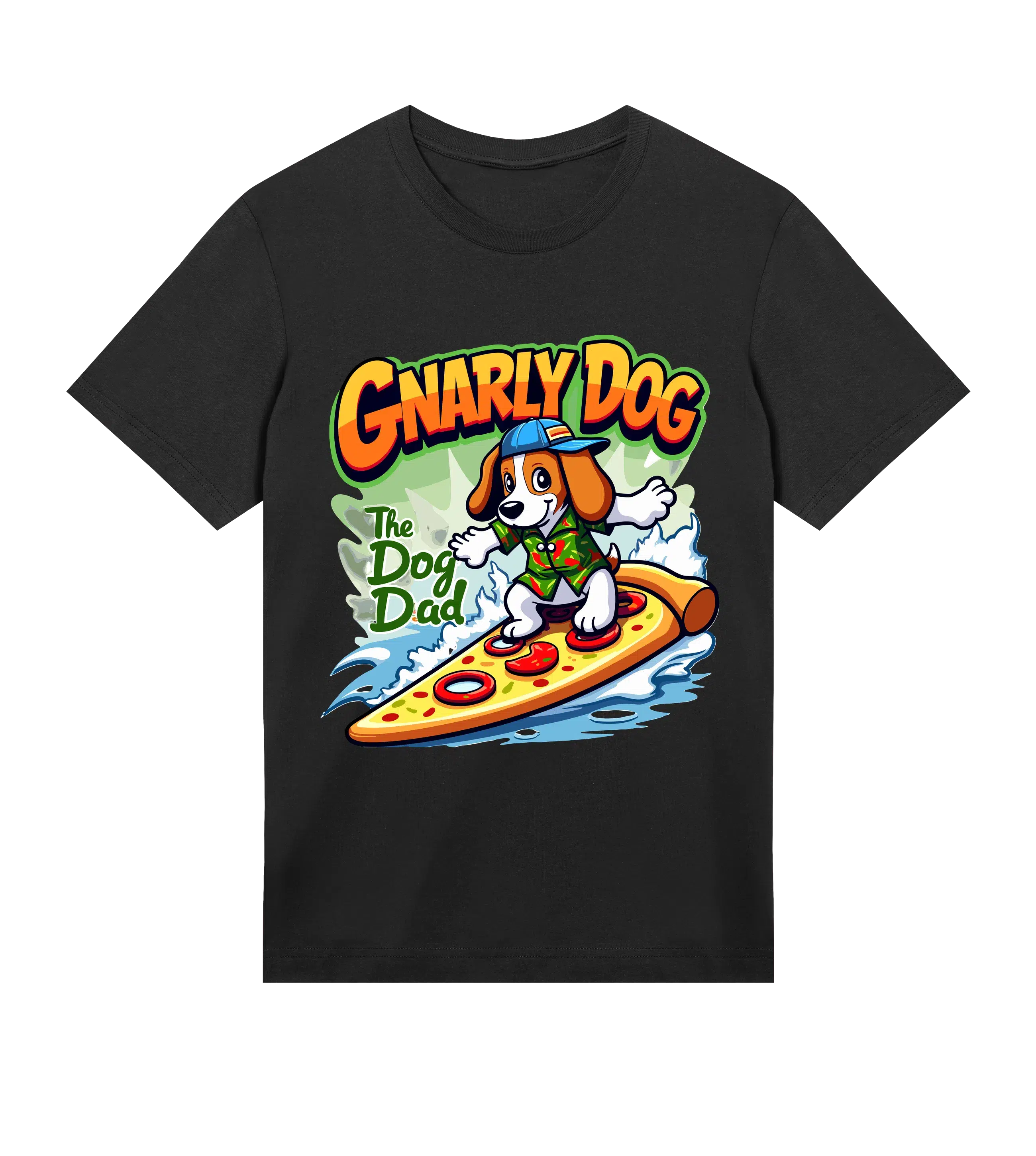 Gnarly Dog T-Shirt - Dog Dad t-shirt - THE DOG DAD - #color_black