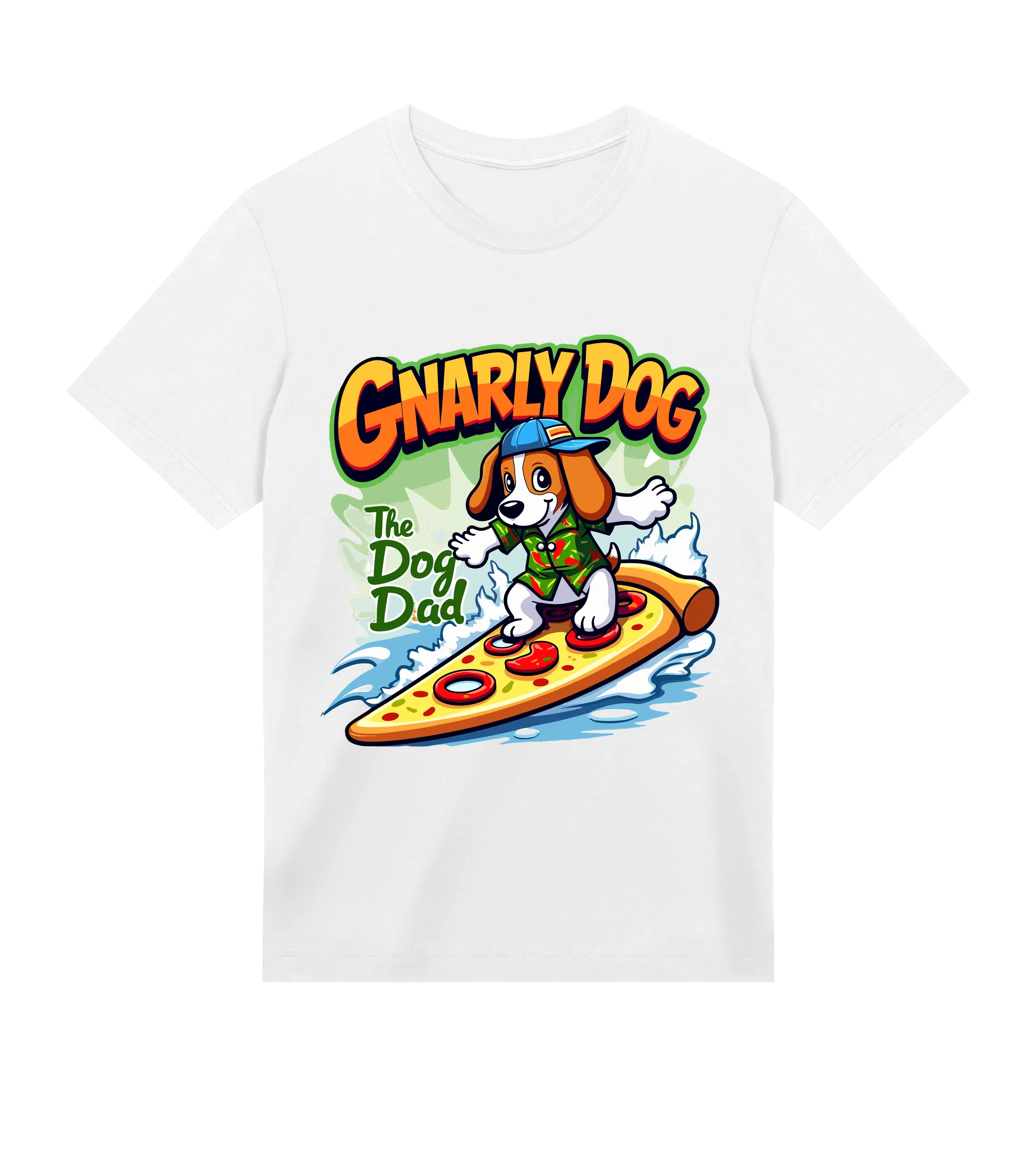 Gnarly Dog T-Shirt - Dog Dad t-shirt - THE DOG DAD - #color_white