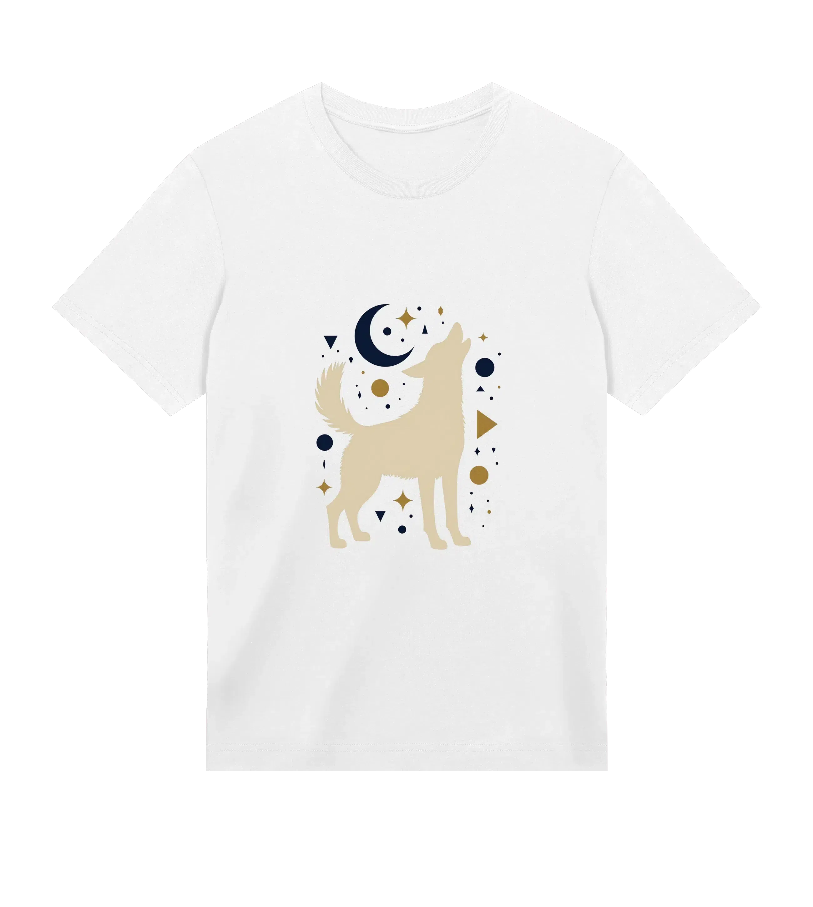 The Dog Dad® Golden Howls T-Shirt - Dog Dad t-shirt in #color_white