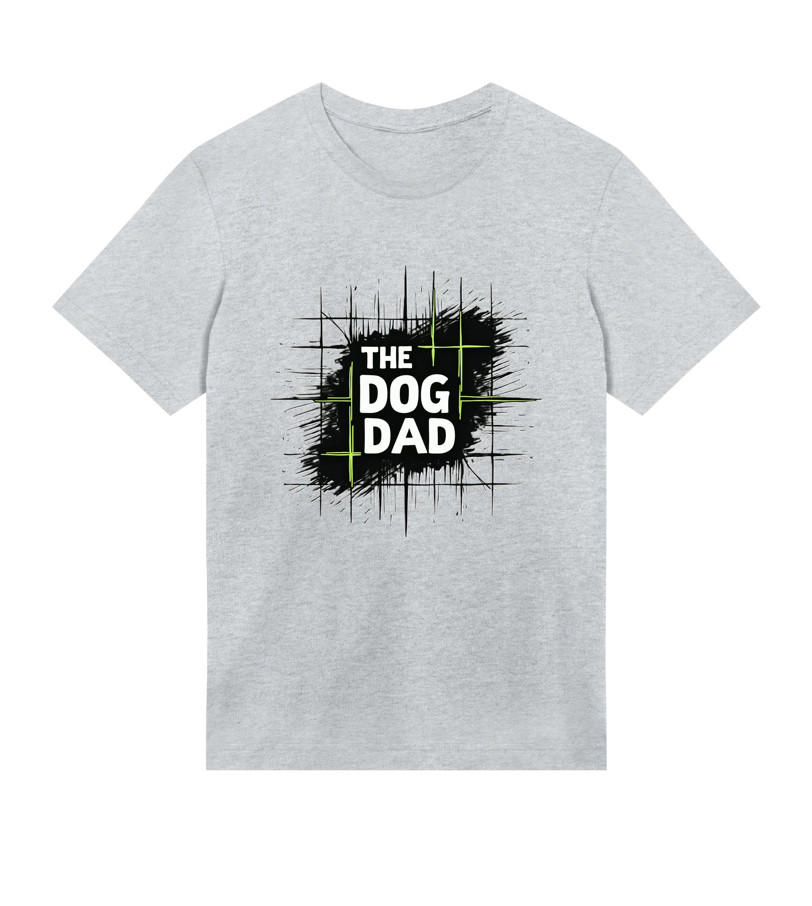 Grid T-Shirt - Dog Dad t-shirt - THE DOG DAD - #color_grey_melange