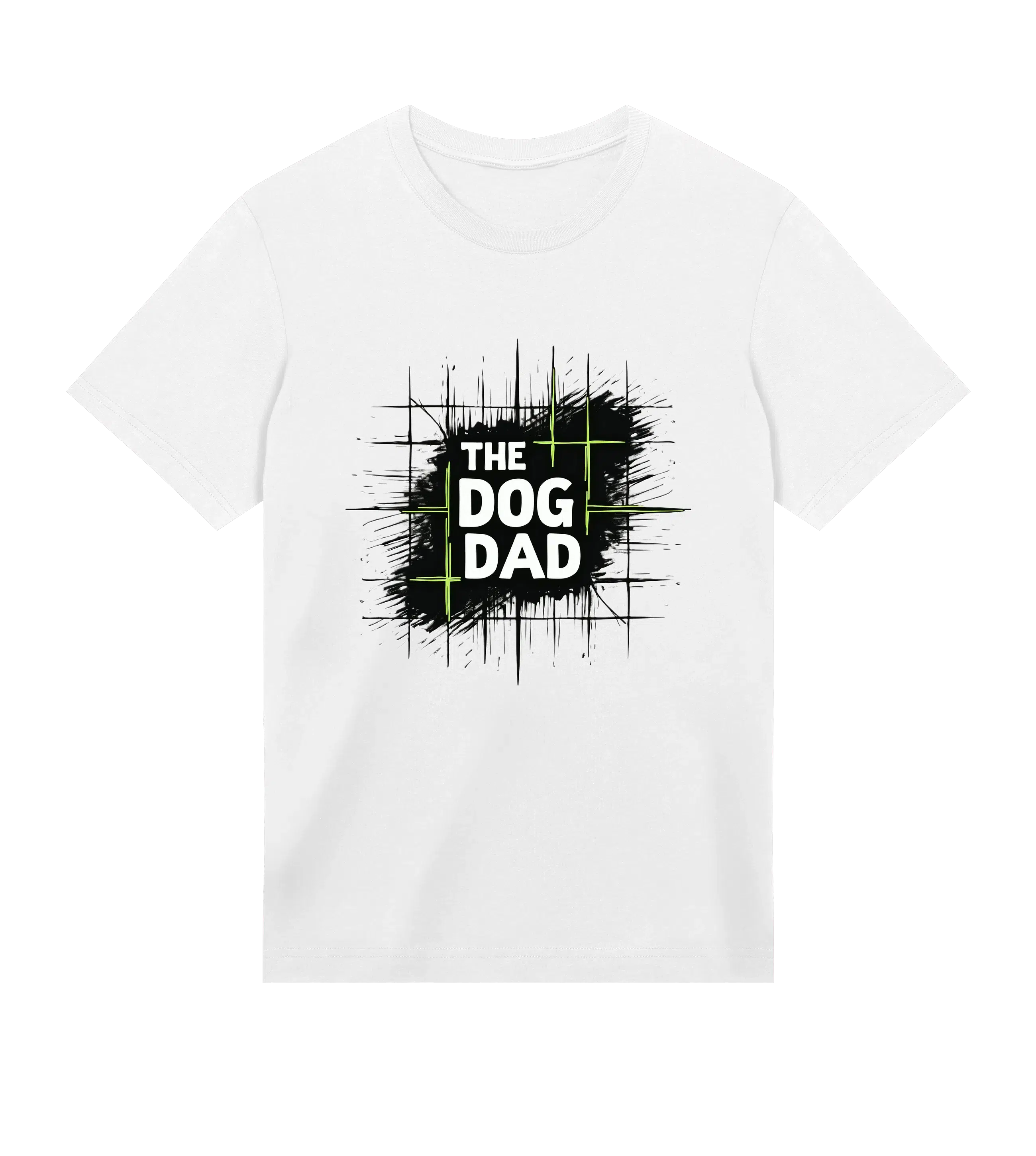 Grid T-Shirt - Dog Dad t-shirt - THE DOG DAD - #color_white