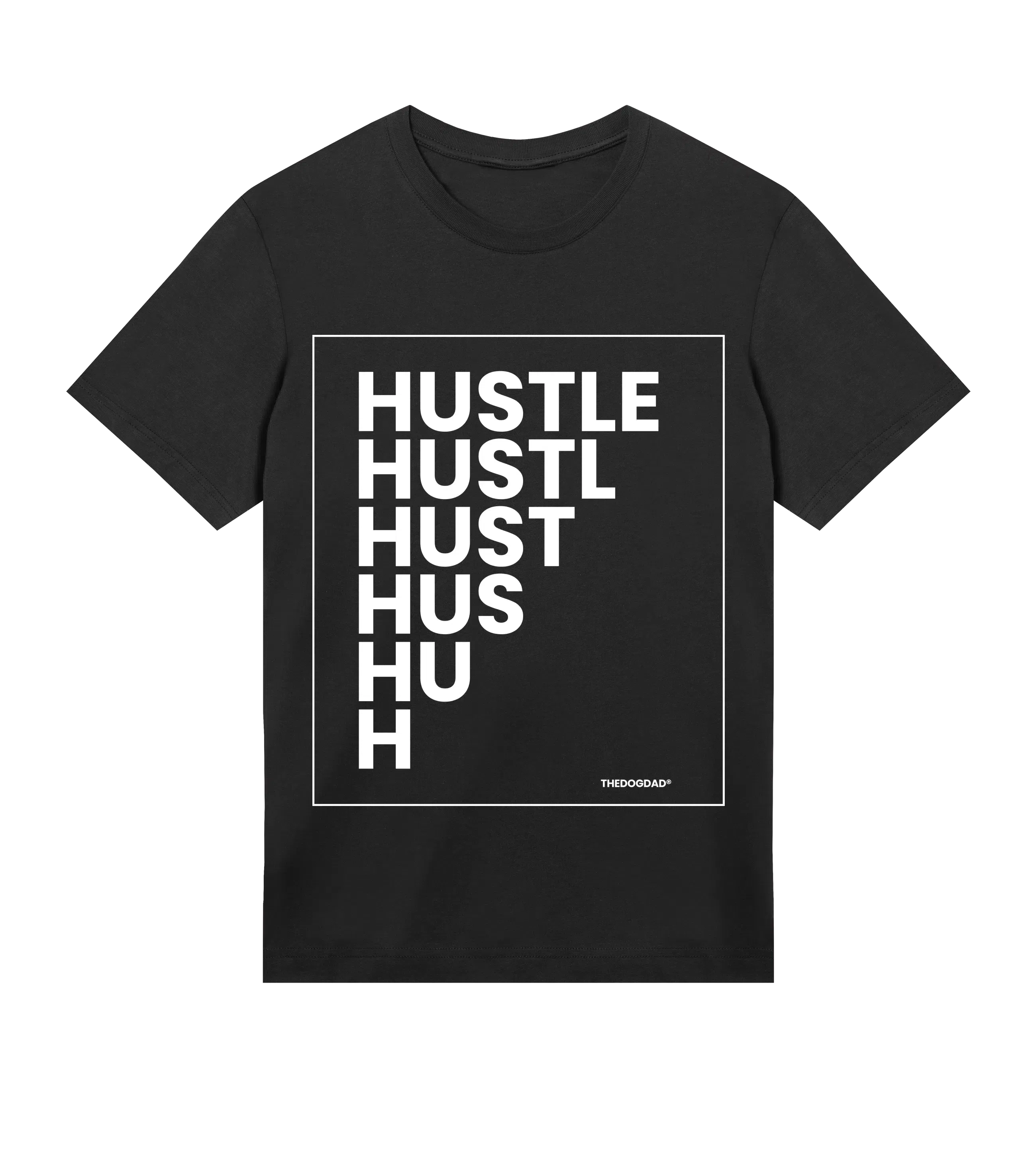 The Dog Dad® Hustle T-Shirt - Dog Dad t-shirt in #color_black