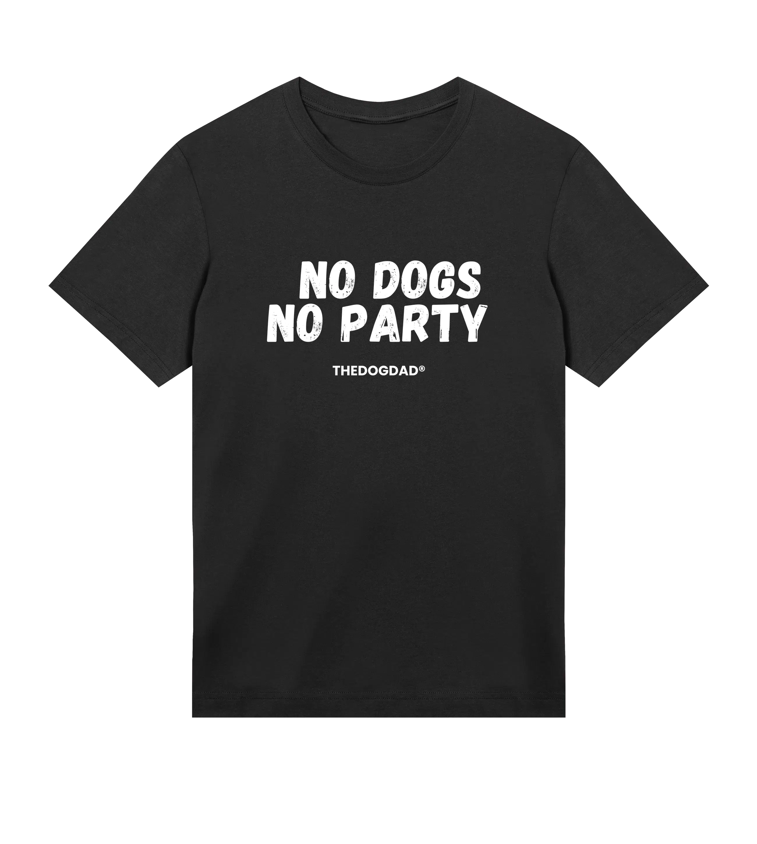 No Dogs, No Party T-Shirt - Dog Dad t-shirt - THE DOG DAD - #color_black