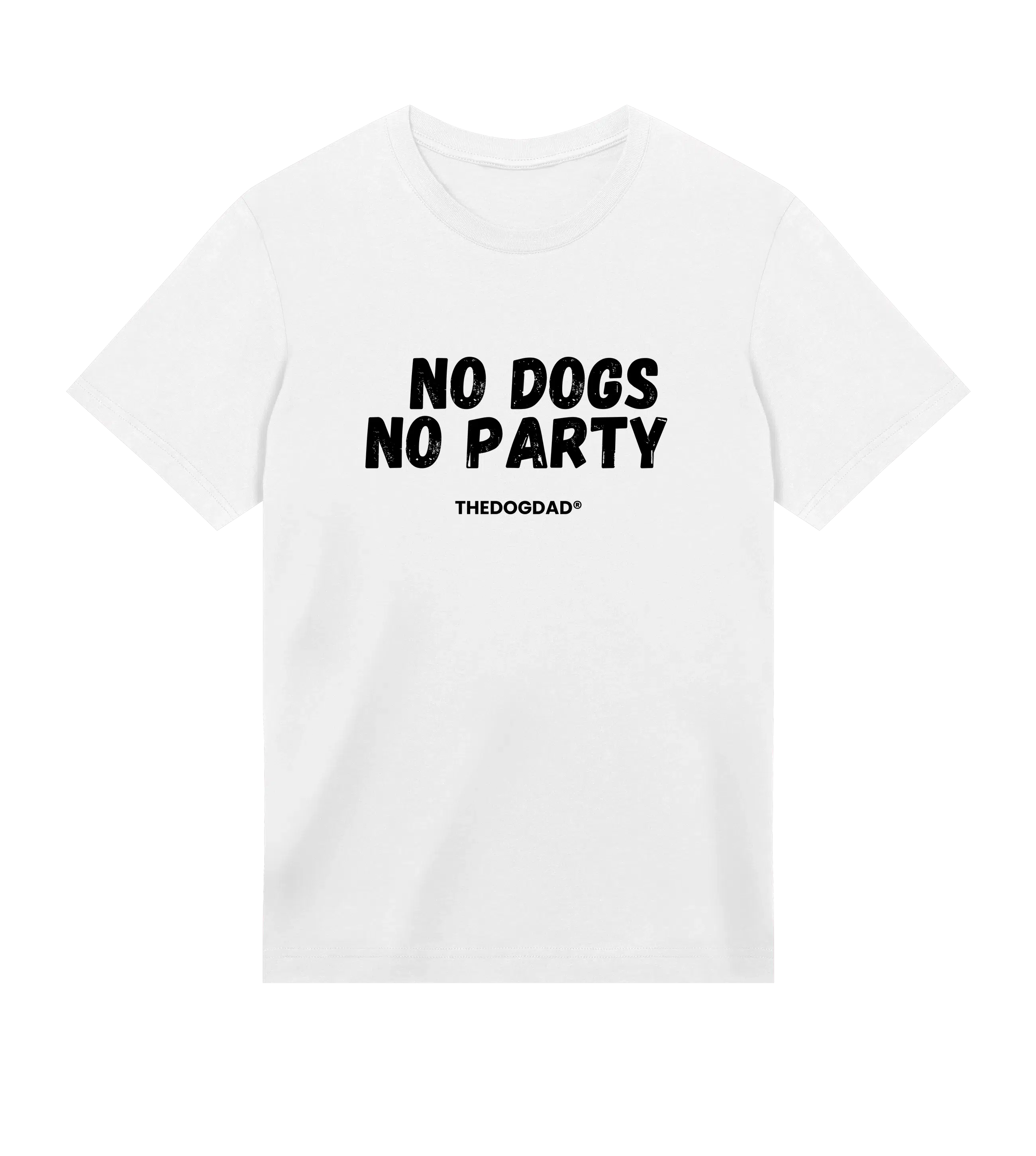 No Dogs, No Party T-Shirt - Dog Dad t-shirt - THE DOG DAD - #color_white