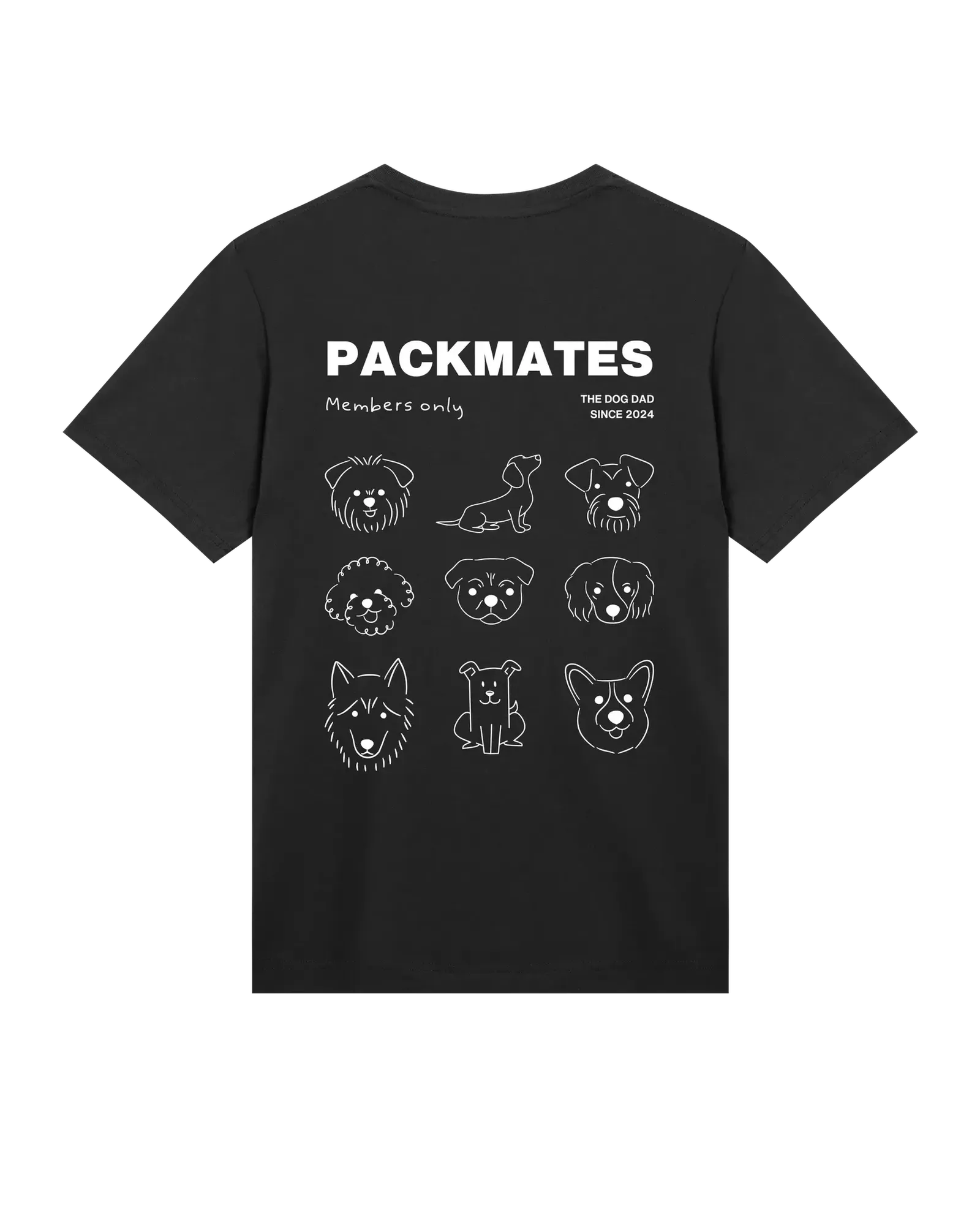 The Dog Dad® Packmates T-Shirt - Men's t-shirt in #color_black