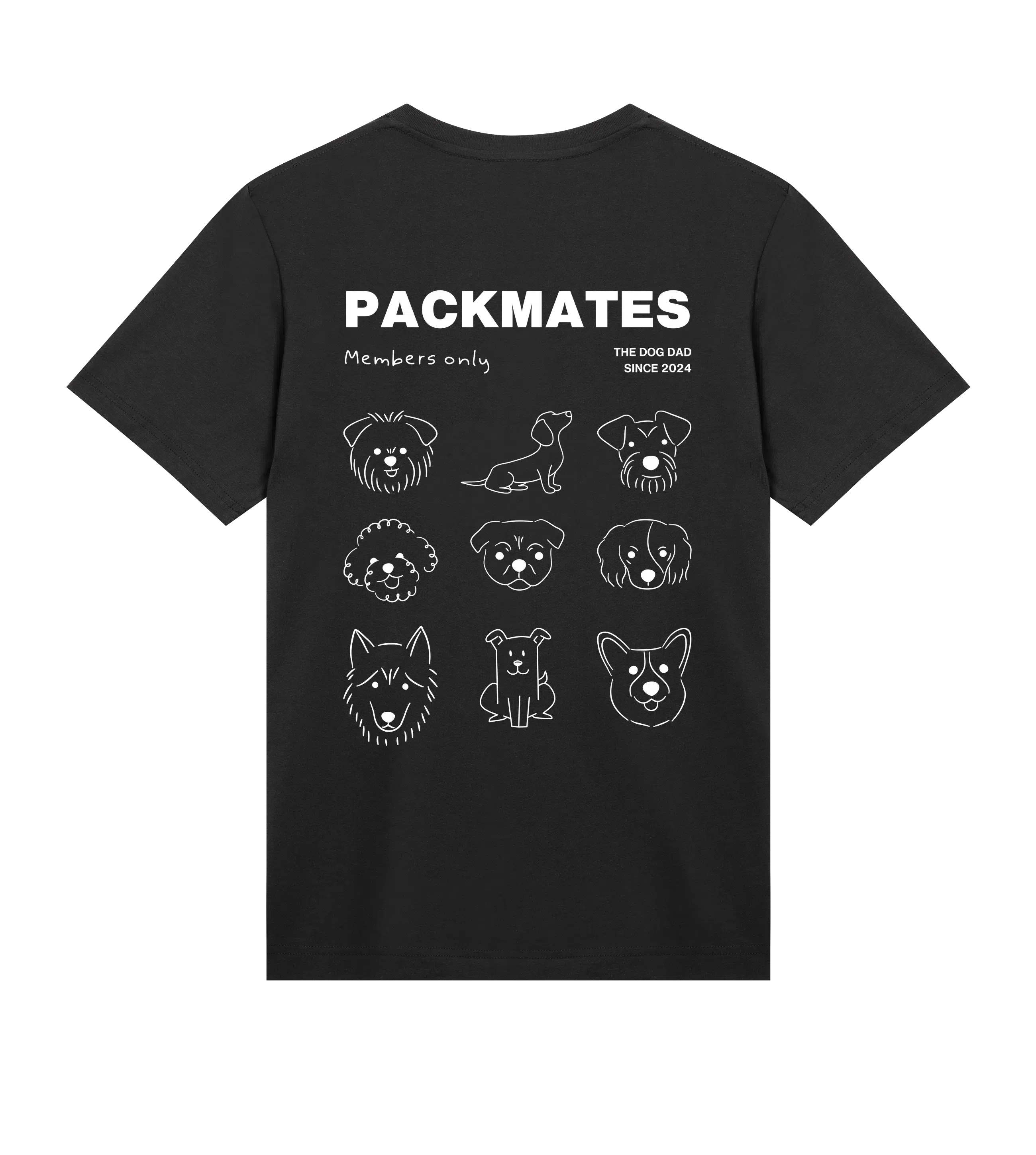 The Dog Dad® Packmates T-Shirt - Men's t-shirt in #color_black