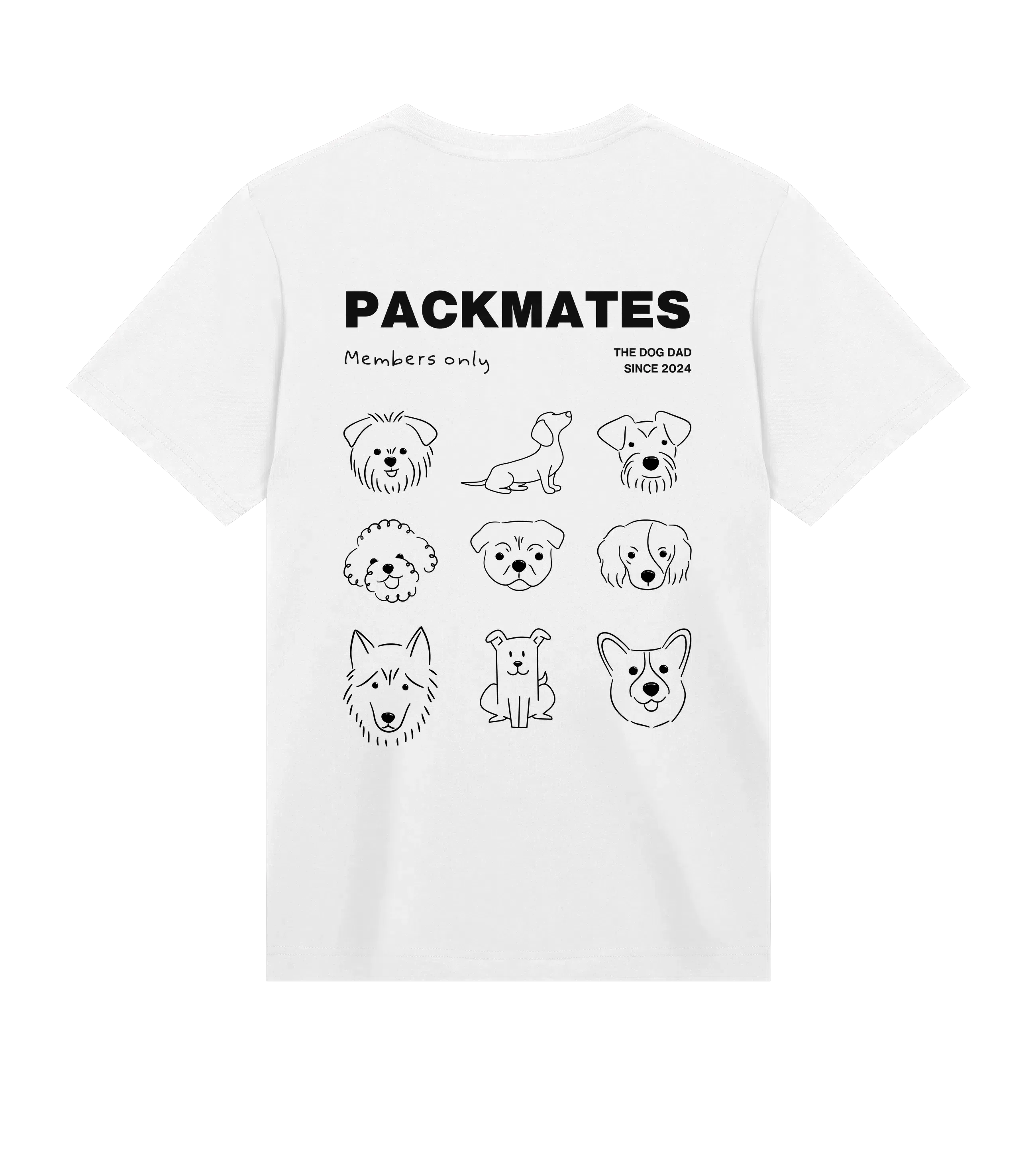 The Dog Dad® Packmates T-Shirt - Men's t-shirt in #color_white