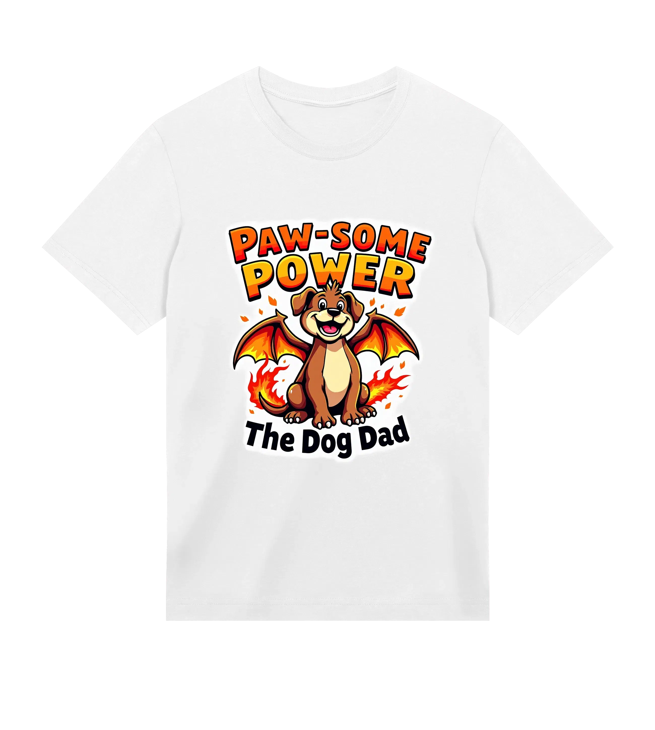 Paw-some Power T-Shirt - Dog Dad t-shirt - THE DOG DAD - #color_white