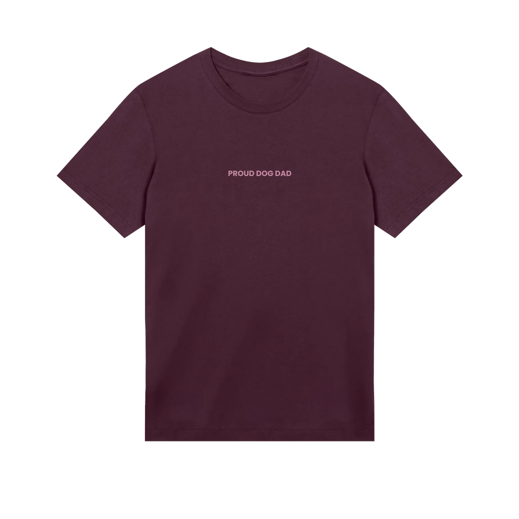 The Dog Dad® Proud Dog Dad T-Shirt - Dog Dad t-shirt in #color_maroon