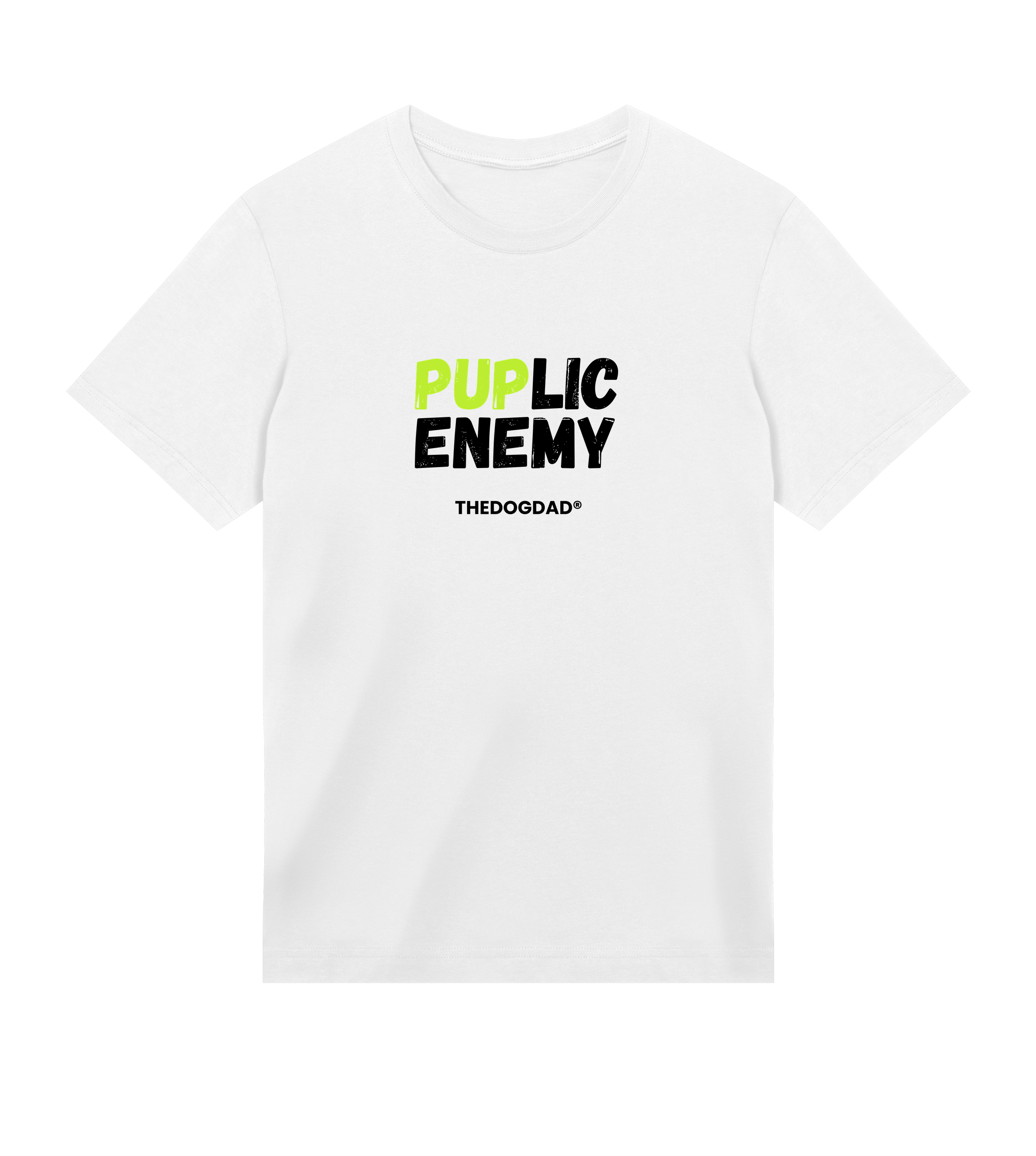 Puplic Enemy T-Shirt - Dog Dad t-shirt - THE DOG DAD - #color_white