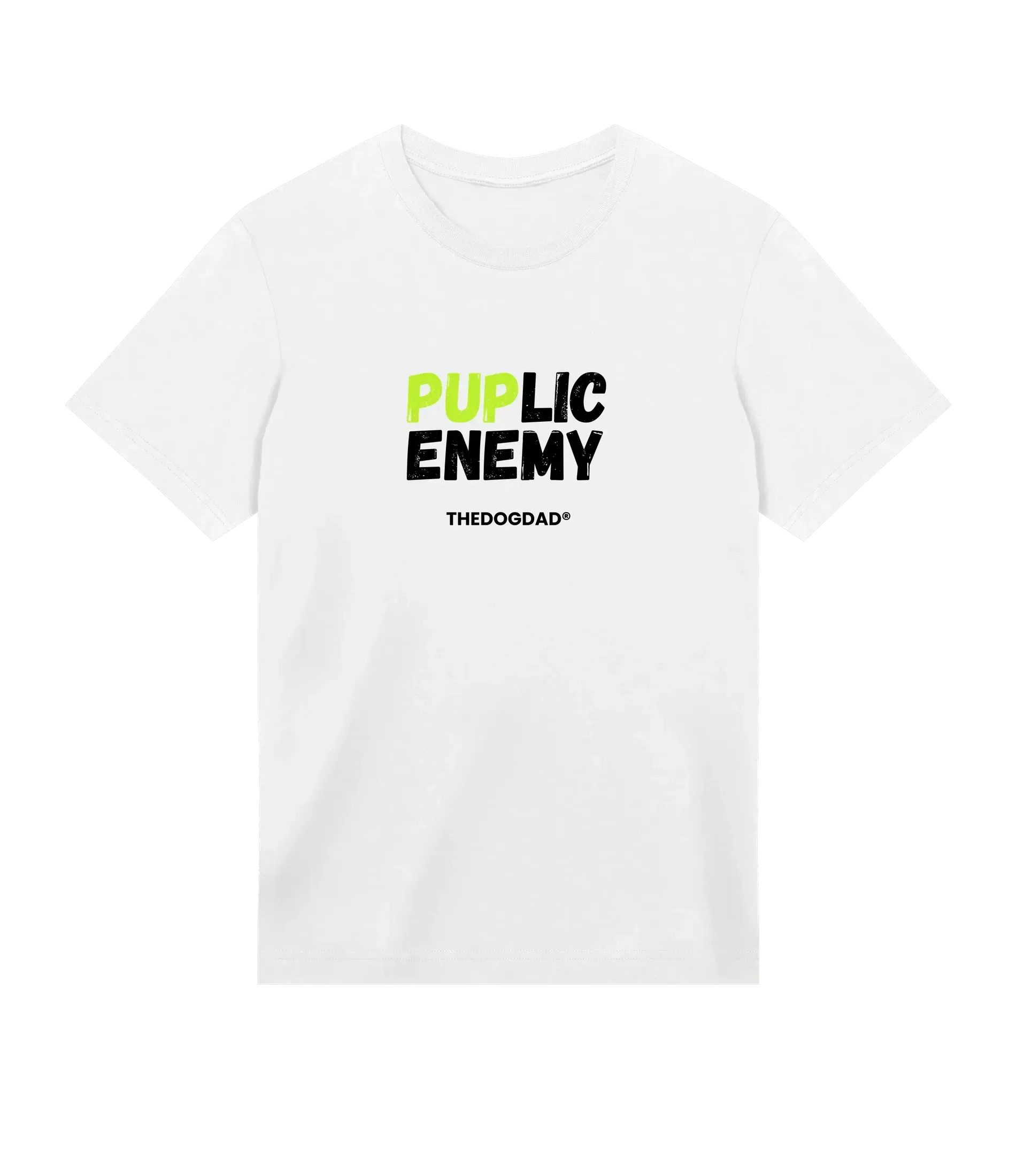 Puplic Enemy T-Shirt - Dog Dad t-shirt - THE DOG DAD - #color_white