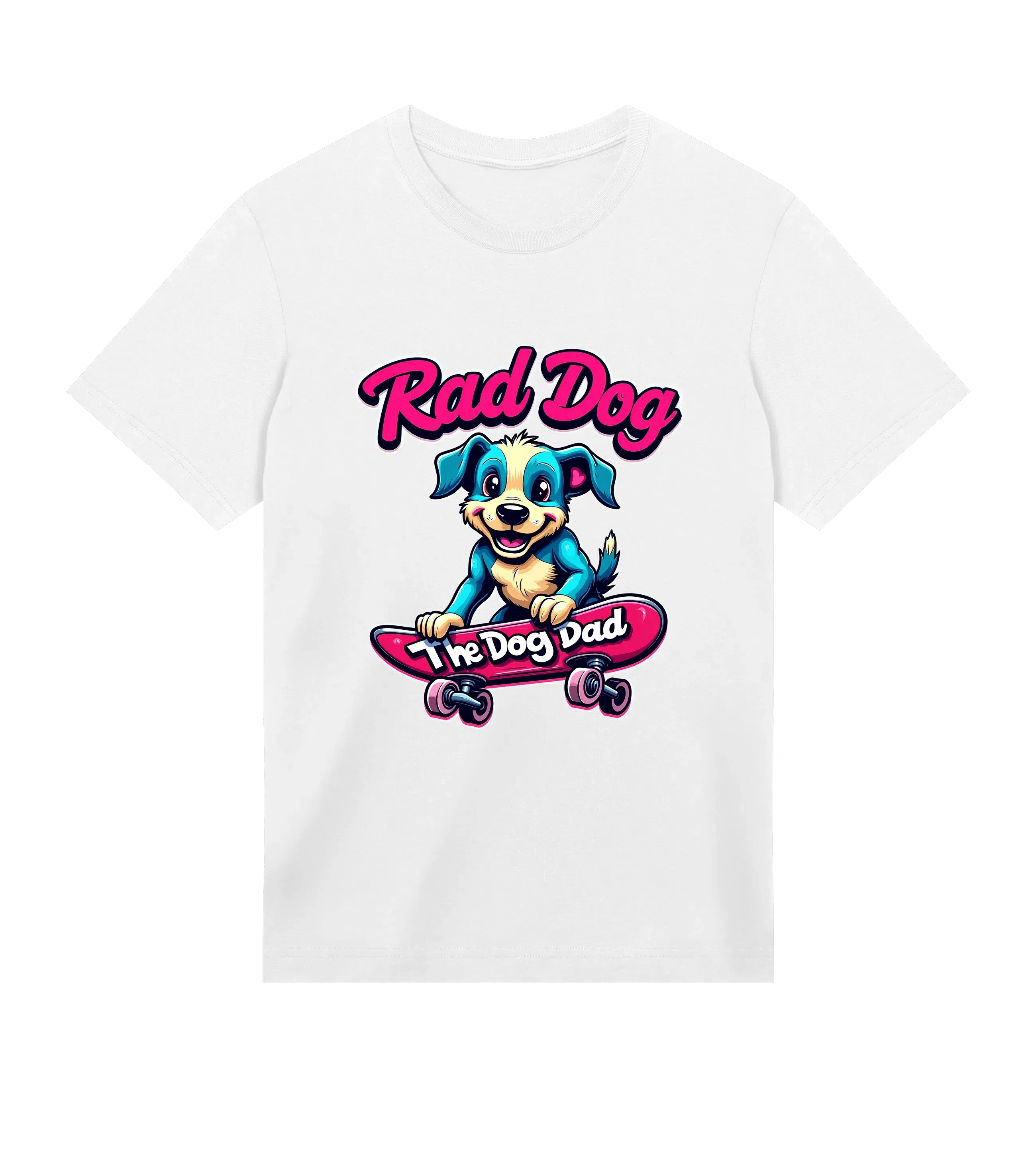 Rad Dog T-Shirt - Dog Dad t-shirt - THE DOG DAD - #color_white