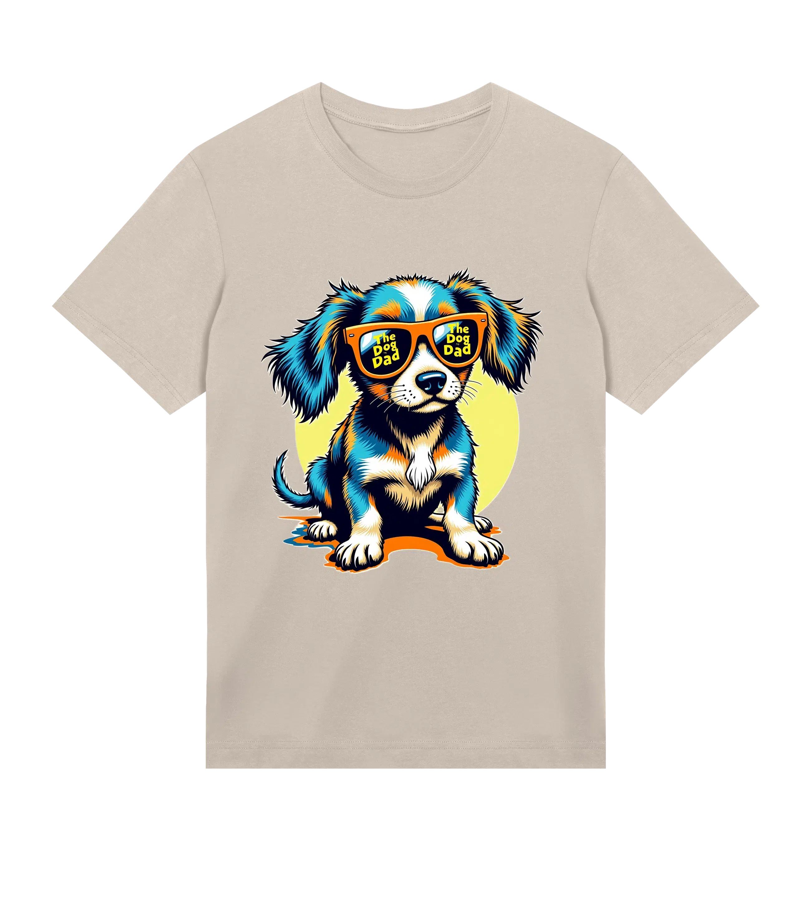 Retro Pup T-Shirt - Dog Dad t-shirt - THE DOG DAD - #color_sand