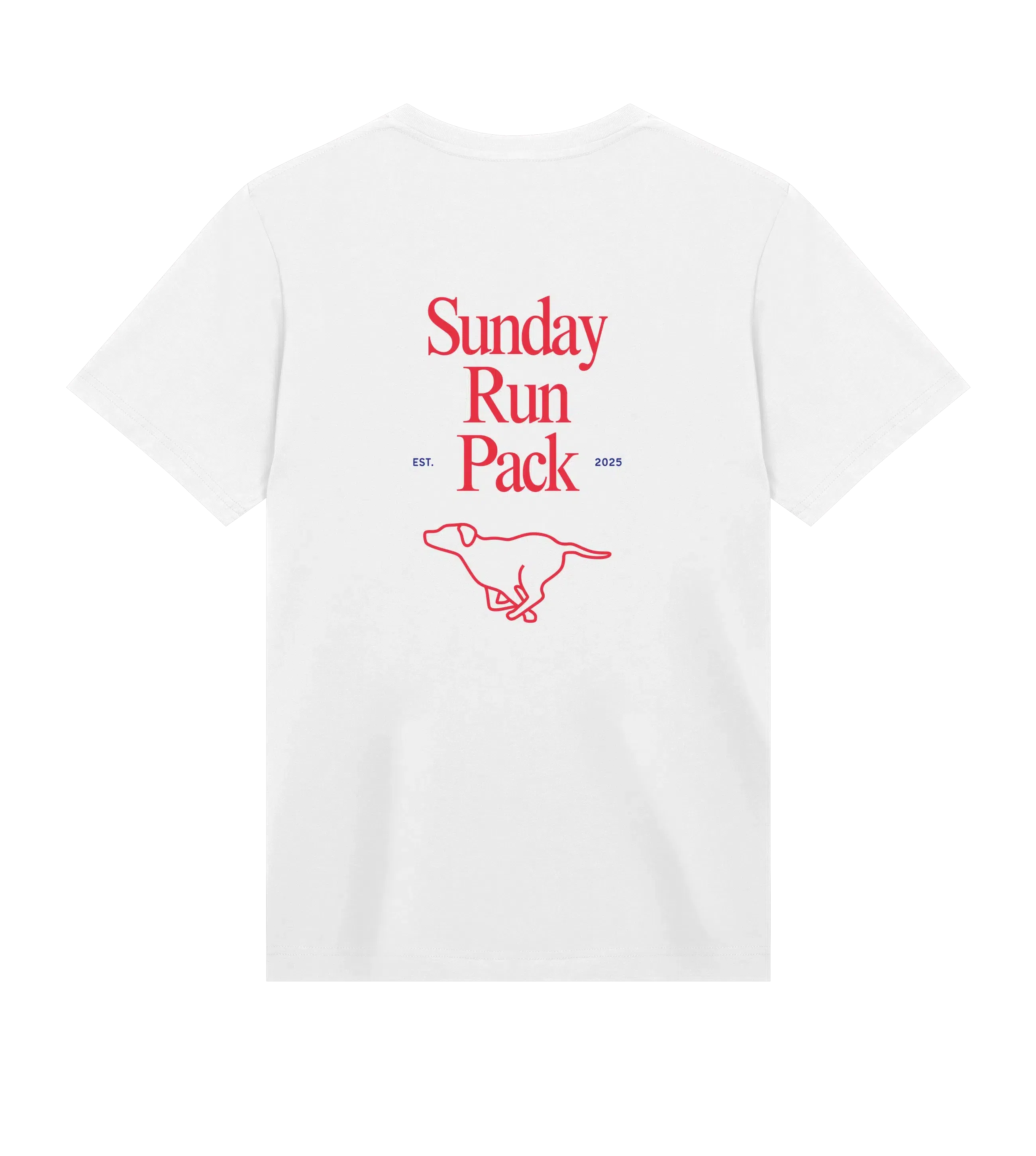 The Dog Dad® Sunday Run Club T-Shirt - Dog Dad t-shirt in #color_white