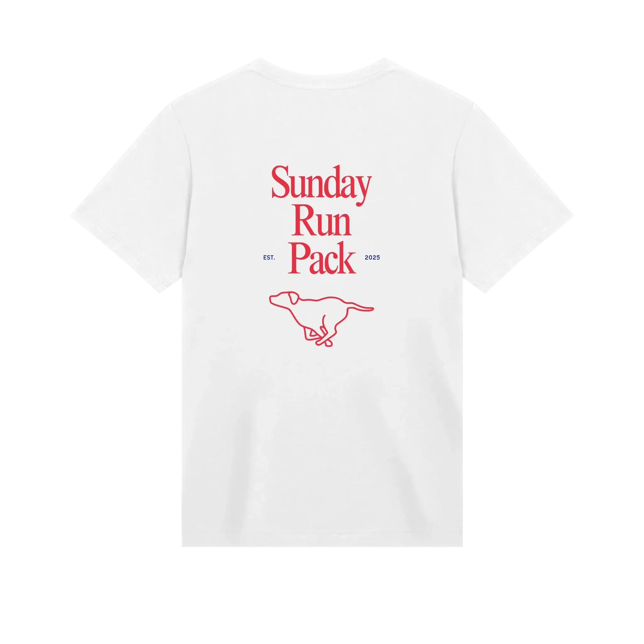 The Dog Dad® Sunday Run Club T-Shirt - Dog Dad t-shirt in #color_white