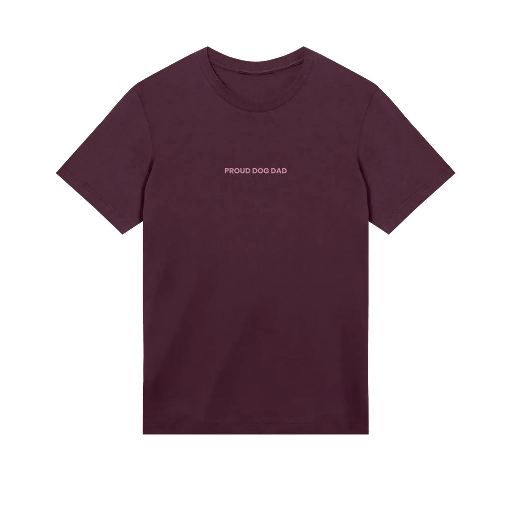 The Dog Dad® Proud Dog Dad T-Shirt - Dog Dad t-shirt in #color_maroon