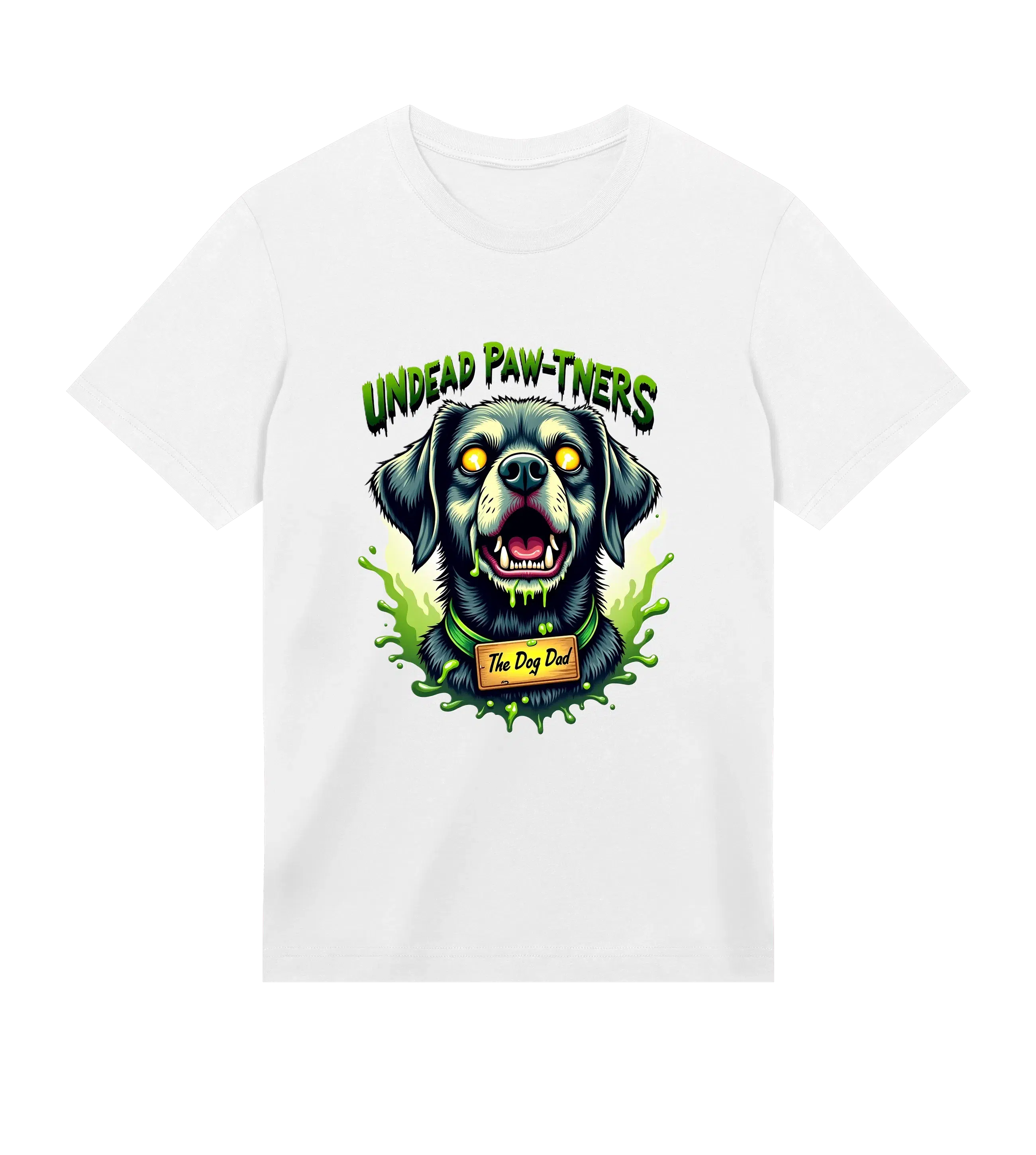 Undead Paw-tners T-Shirt - Dog Dad t-shirt - THE DOG DAD - #color_white