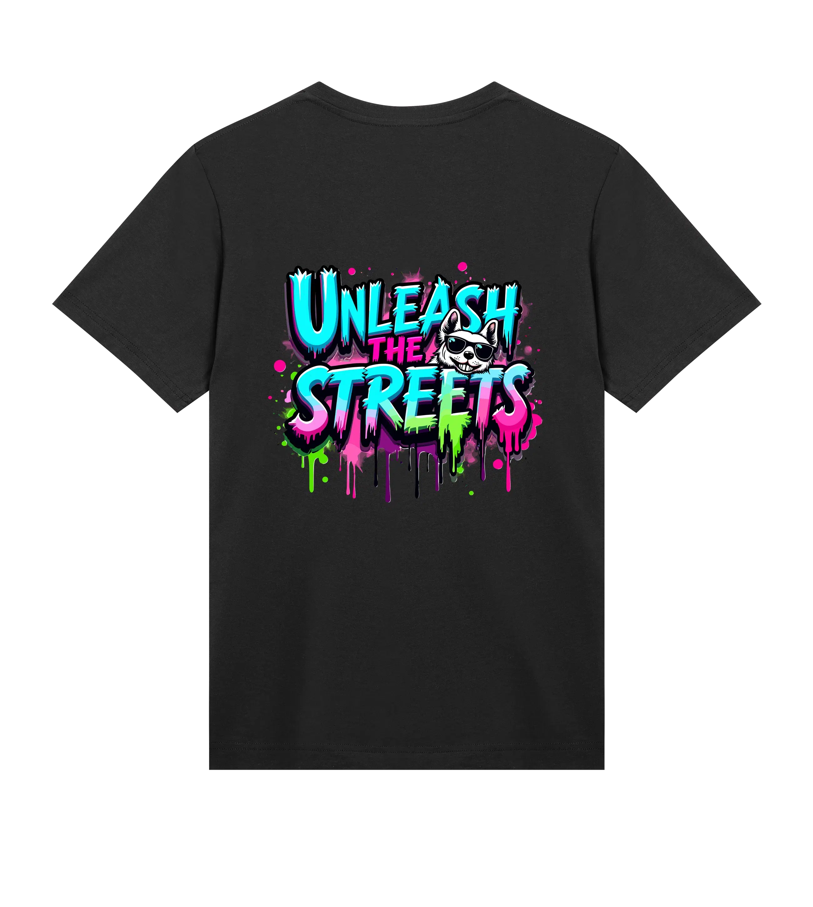 Unleash The Streets T-Shirt - Dog Dad t-shirt - THE DOG DAD - #color_black