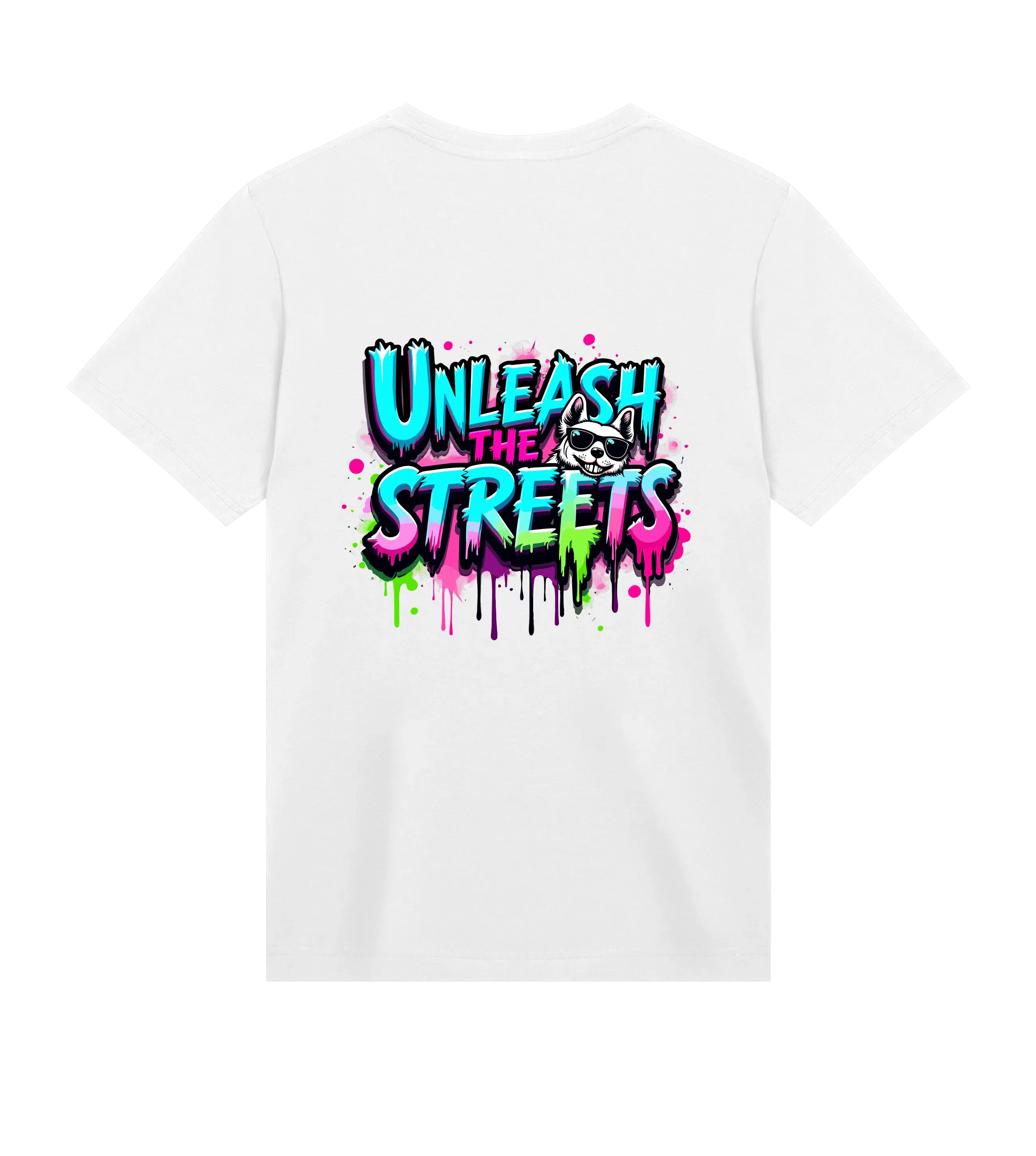 Unleash The Streets T-Shirt - Dog Dad t-shirt - THE DOG DAD - #color_white