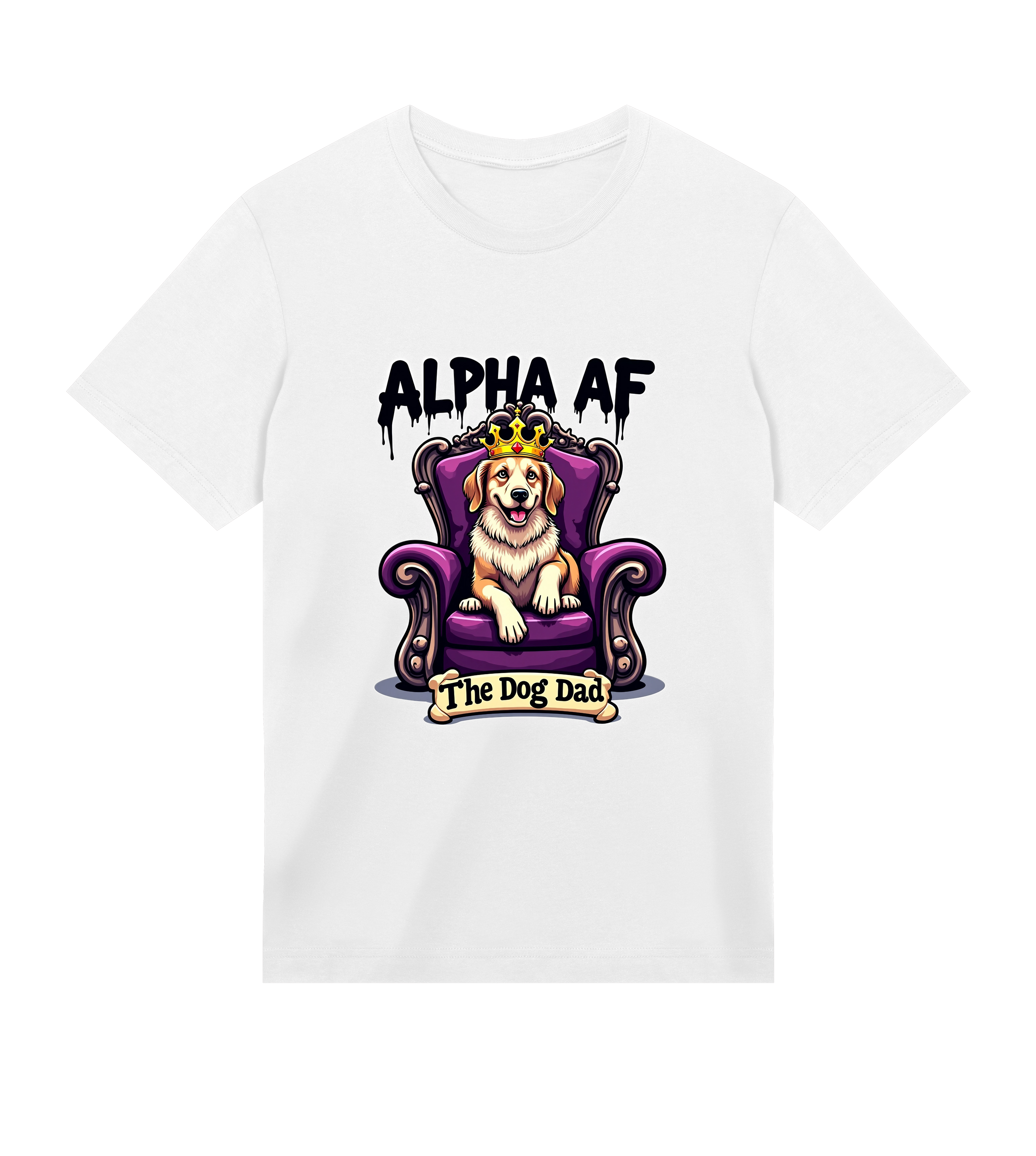 Alpha AF T-Shirt - Dog Dad t-shirt - THE DOG DAD - #color_white