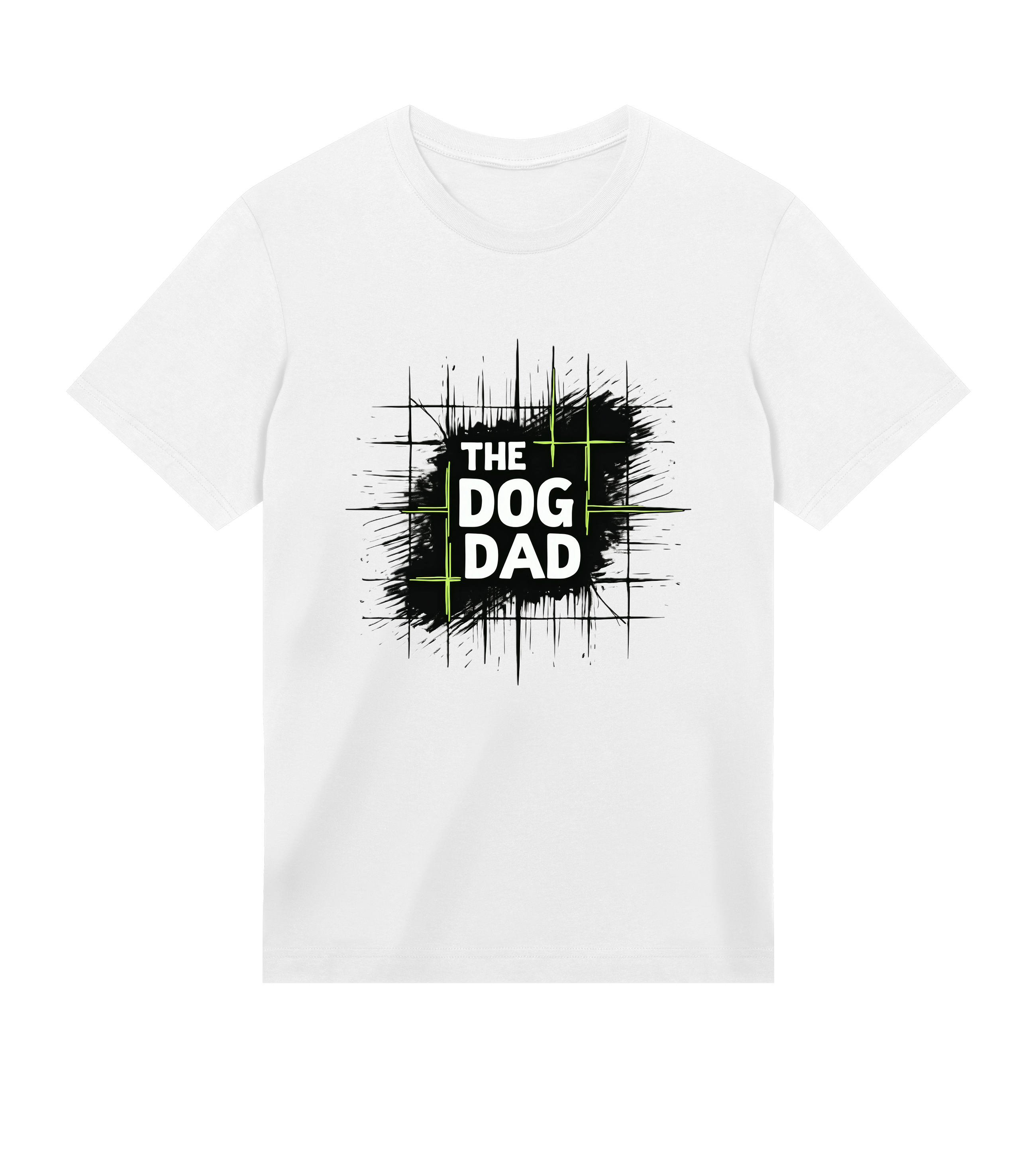 Grid T-Shirt - Dog Dad t-shirt - THE DOG DAD - #color_white