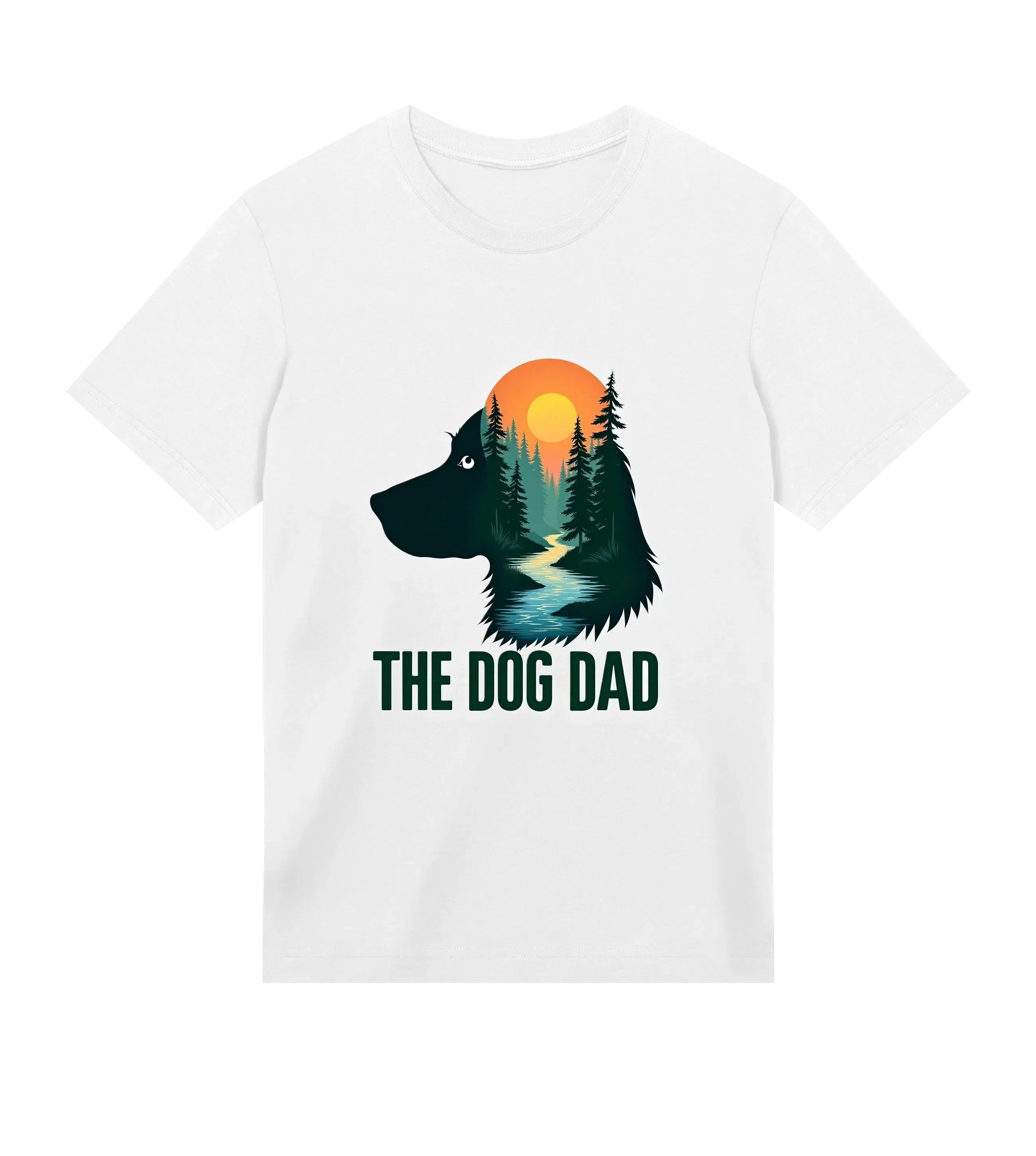 With Nature T-Shirt - Dog Dad t-shirt - THE DOG DAD - #color_white